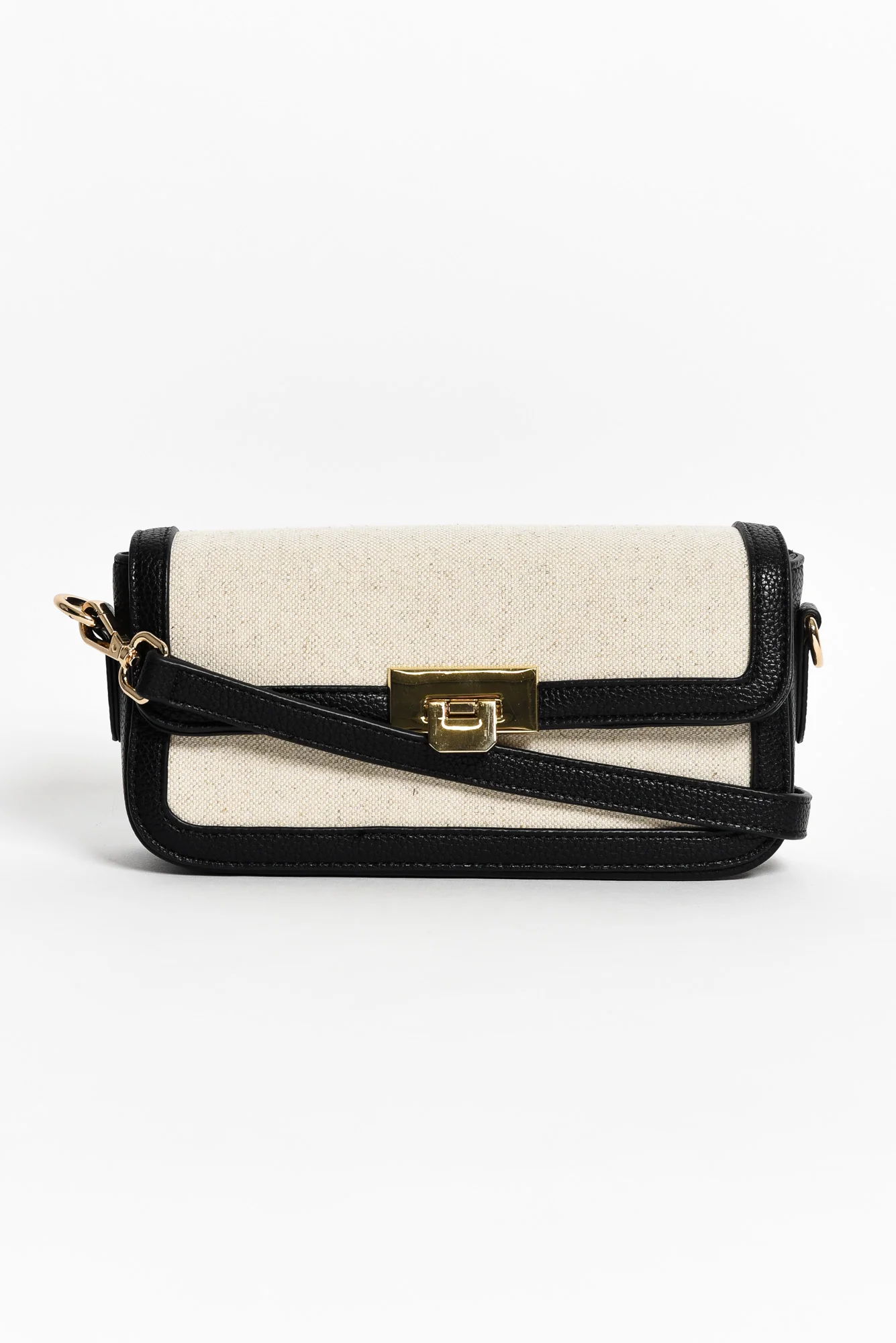 Abel Black Contrast Crossbody Bag - Image 4