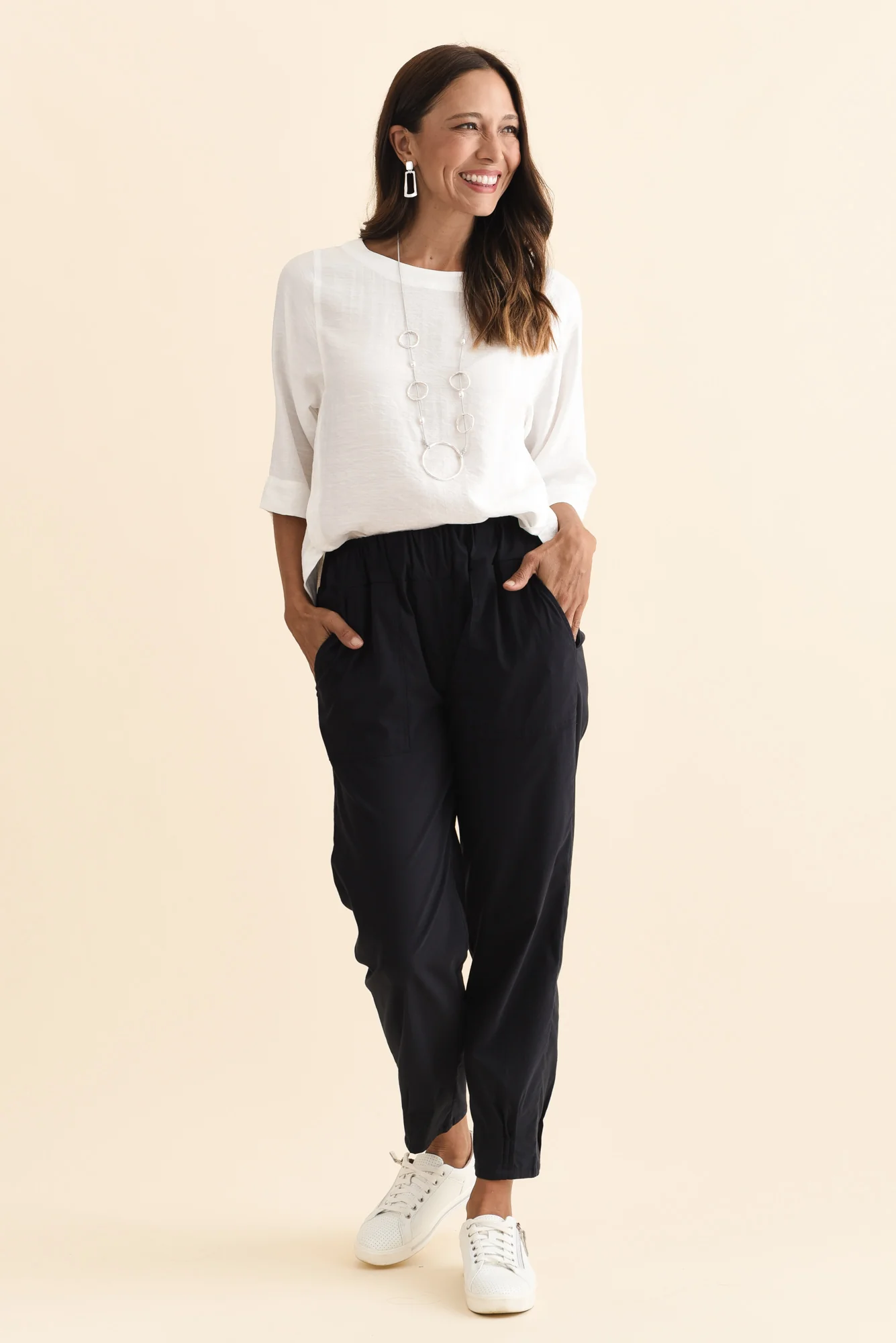 Air-Lite Navy Stretch Pocket Pants - Image 6