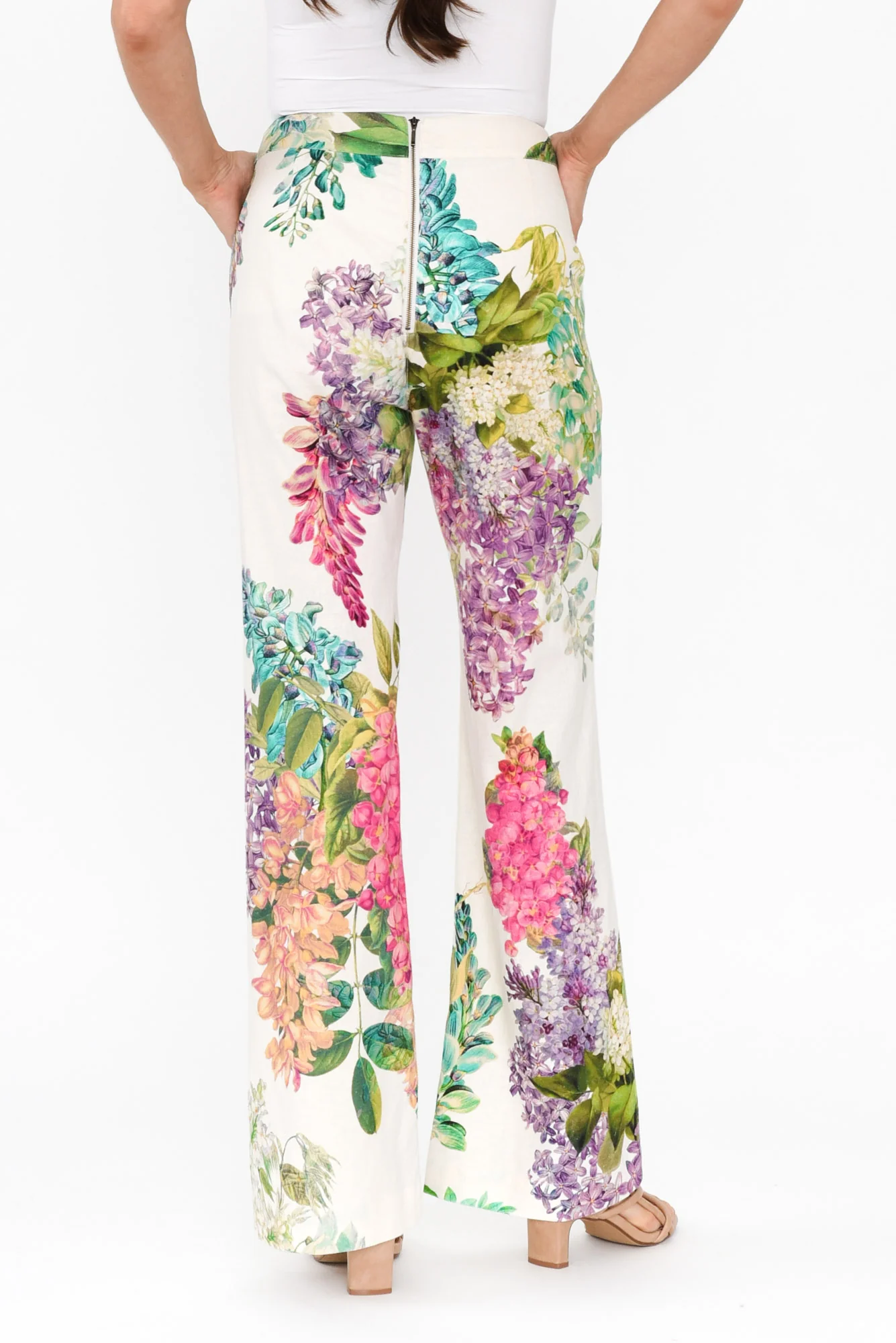 Bahia Wisteria Alba Linen Blend Pants - Image 5