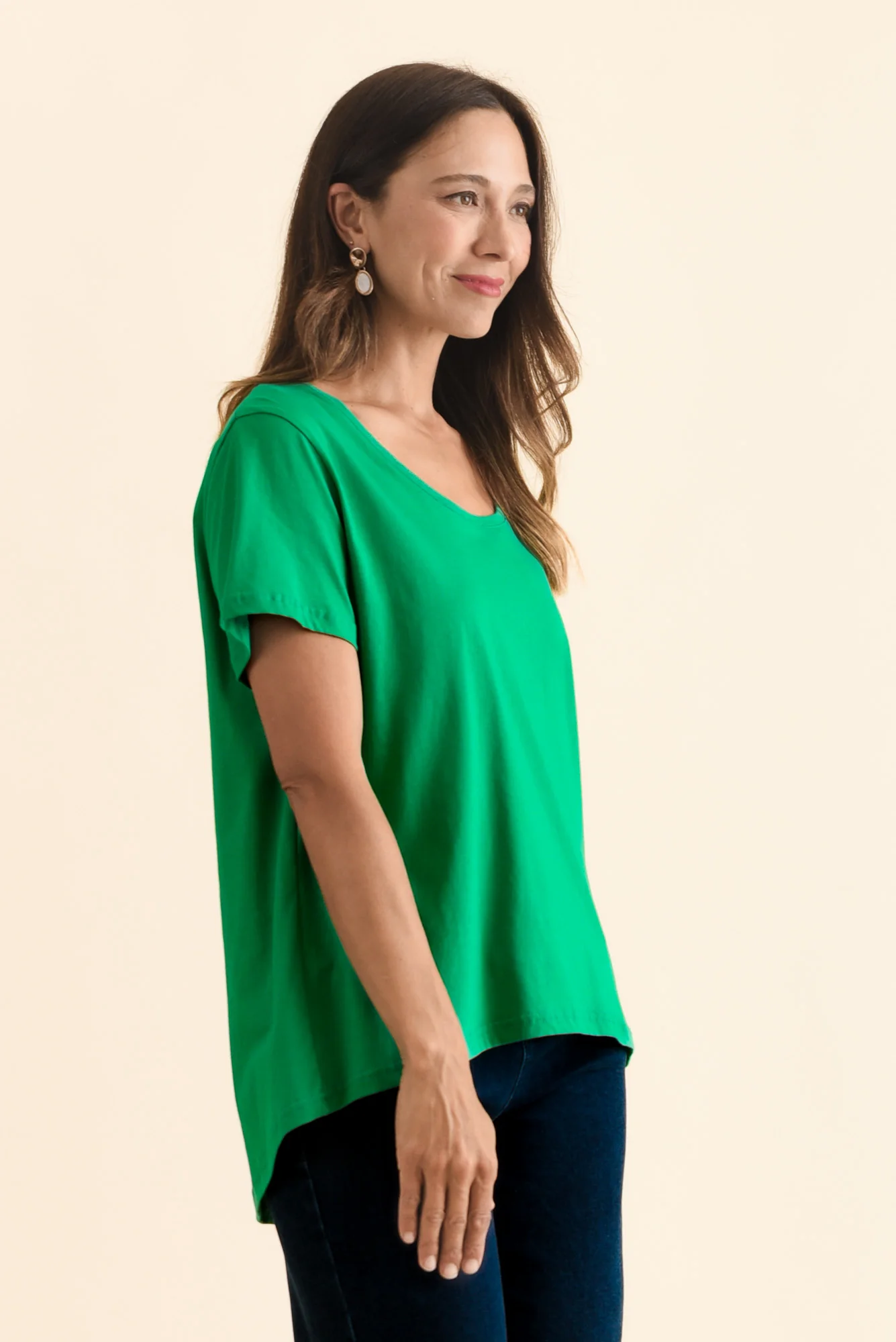 Beau Green Cotton Tee - Image 3