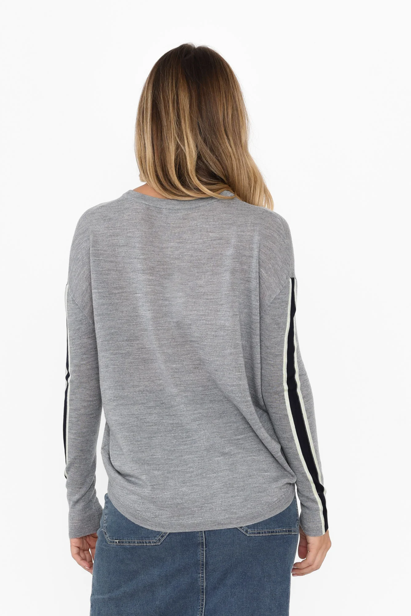 Bennet Grey Wool Jumper - Image 4