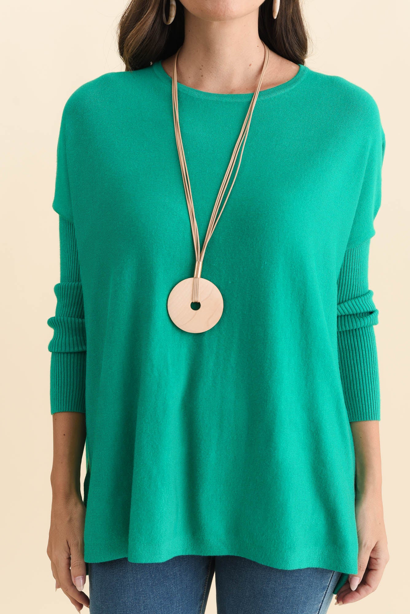 Blakely Teal Batwing Sweater - Image 5