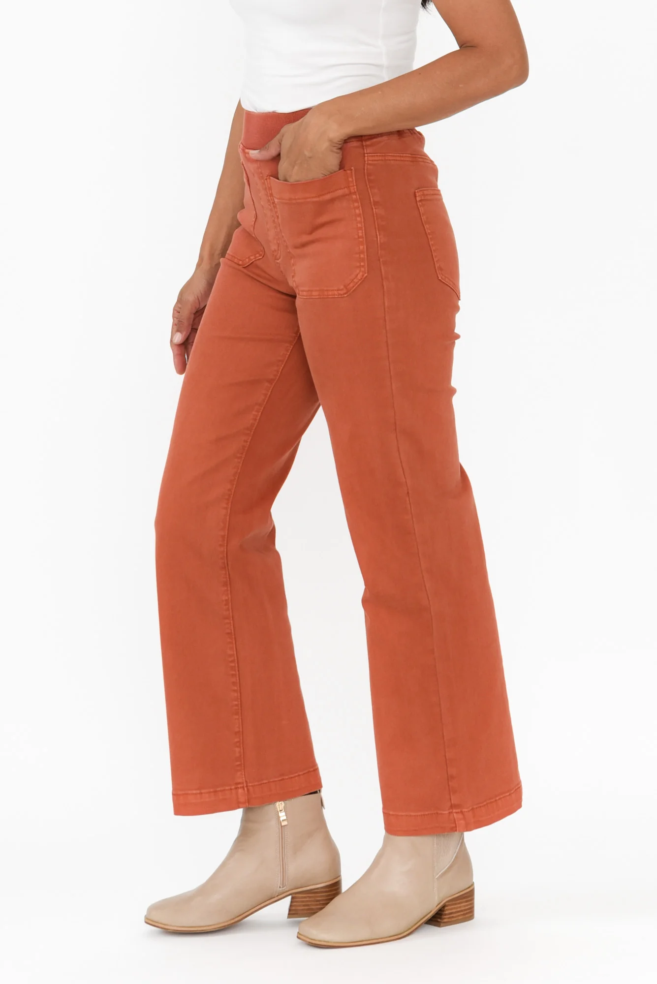 Carpenter Rust Stretch Jeans - Image 4