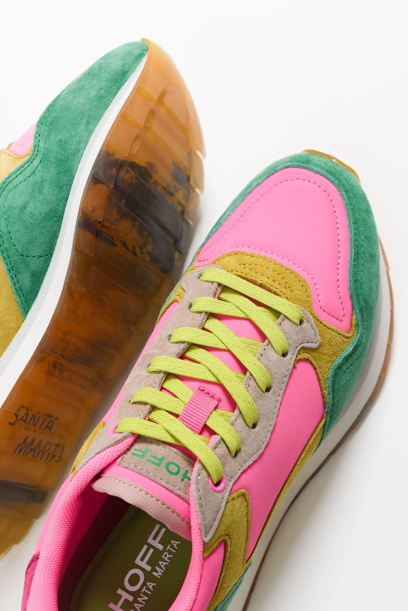 City Pink Multi Leather Sneaker - Image 3