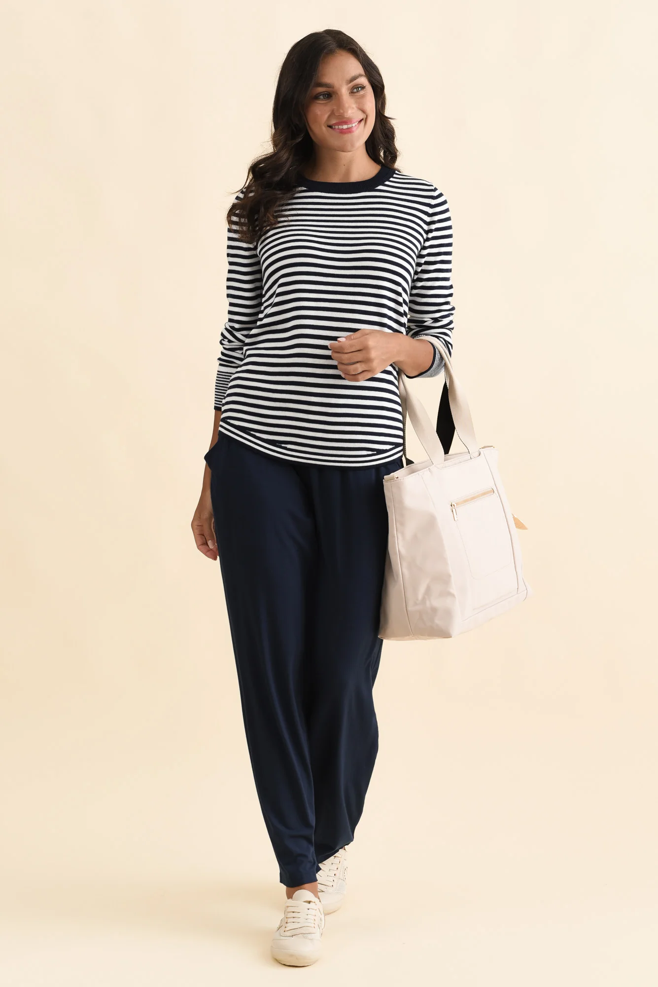 Colorado Navy Stripe Knit Top - Image 2