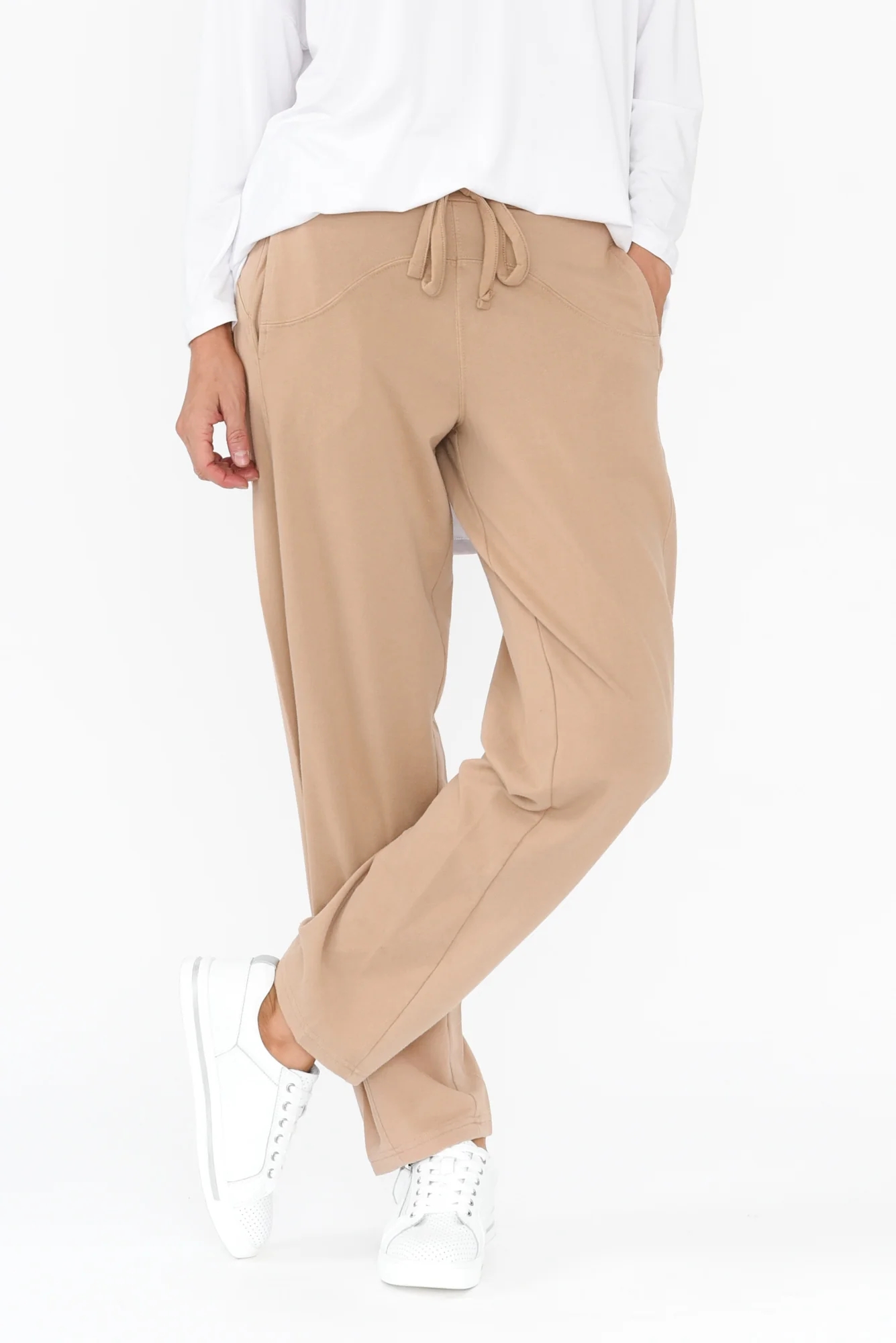 Daisy Mocha Seam Detail Sweatpants - Image 2