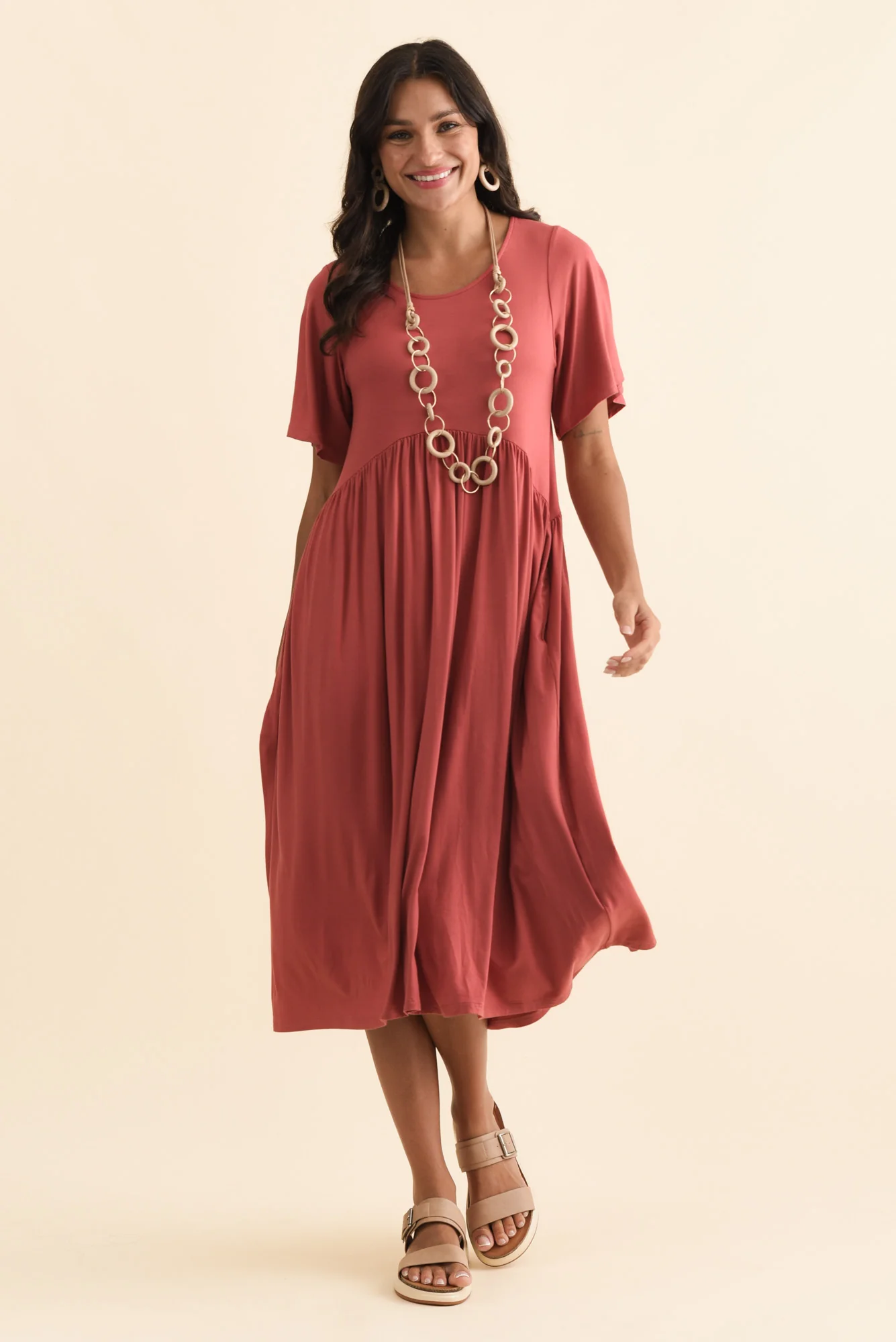Dalton Rust Crescent Dress - Image 2