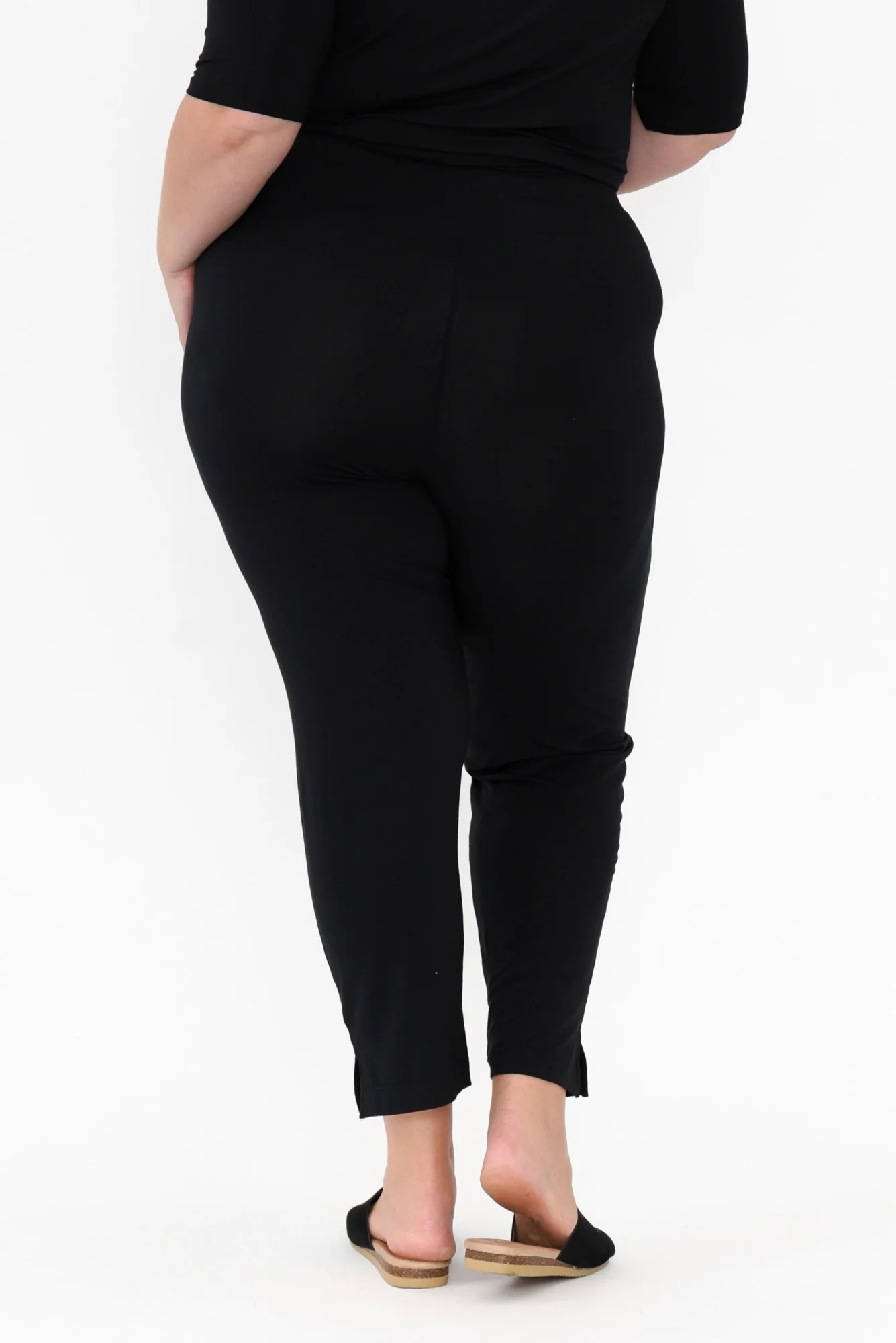 Dana Black Micro Modal Pants - Image 12