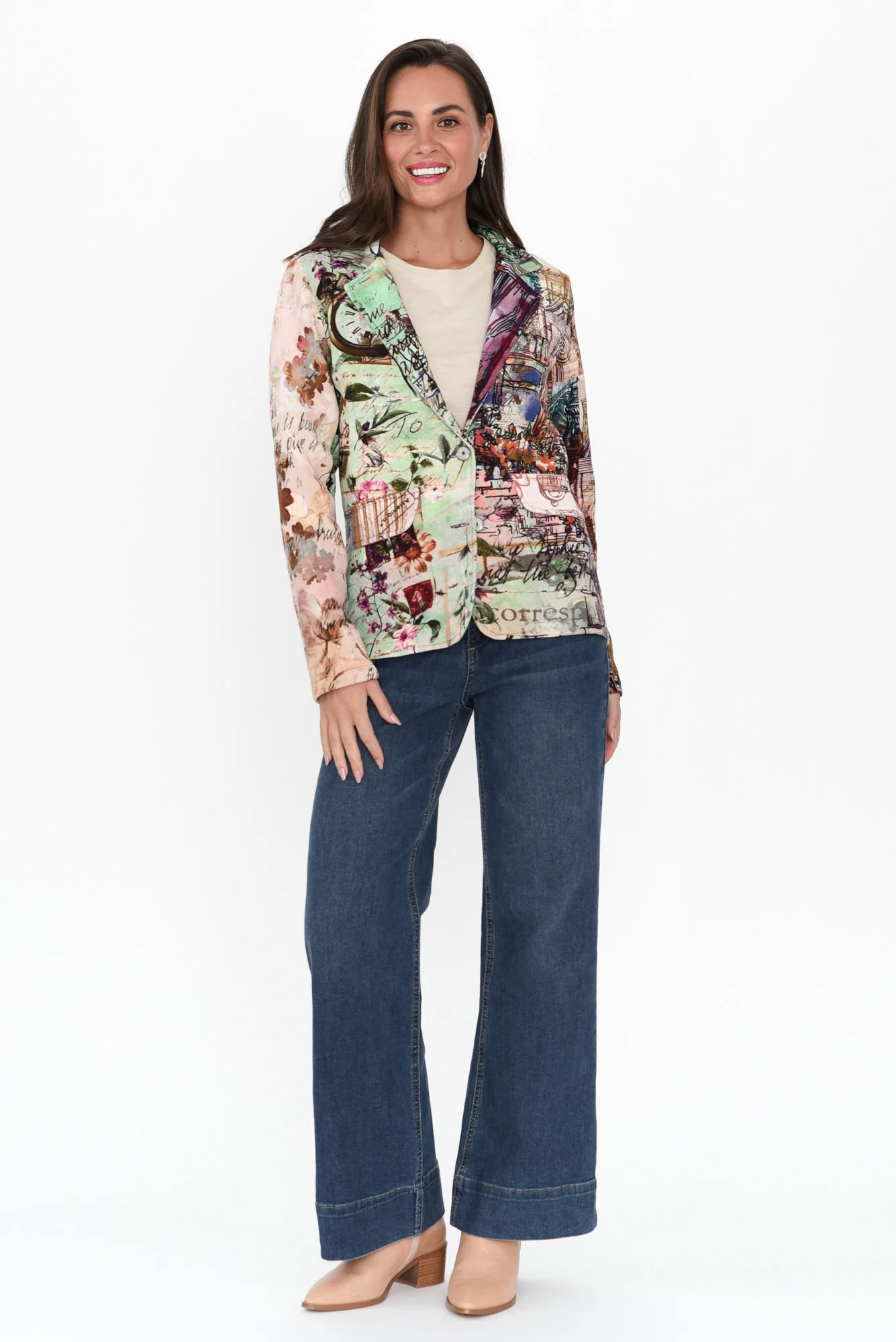 Dunstan Green Abstract Cotton Blazer - Image 6