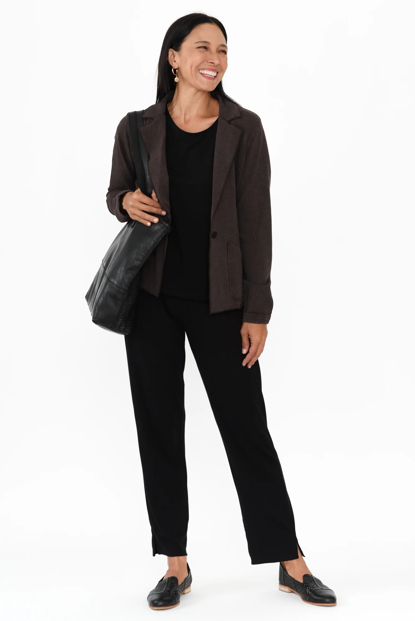 Elissa Brown Cotton Blazer - Image 3