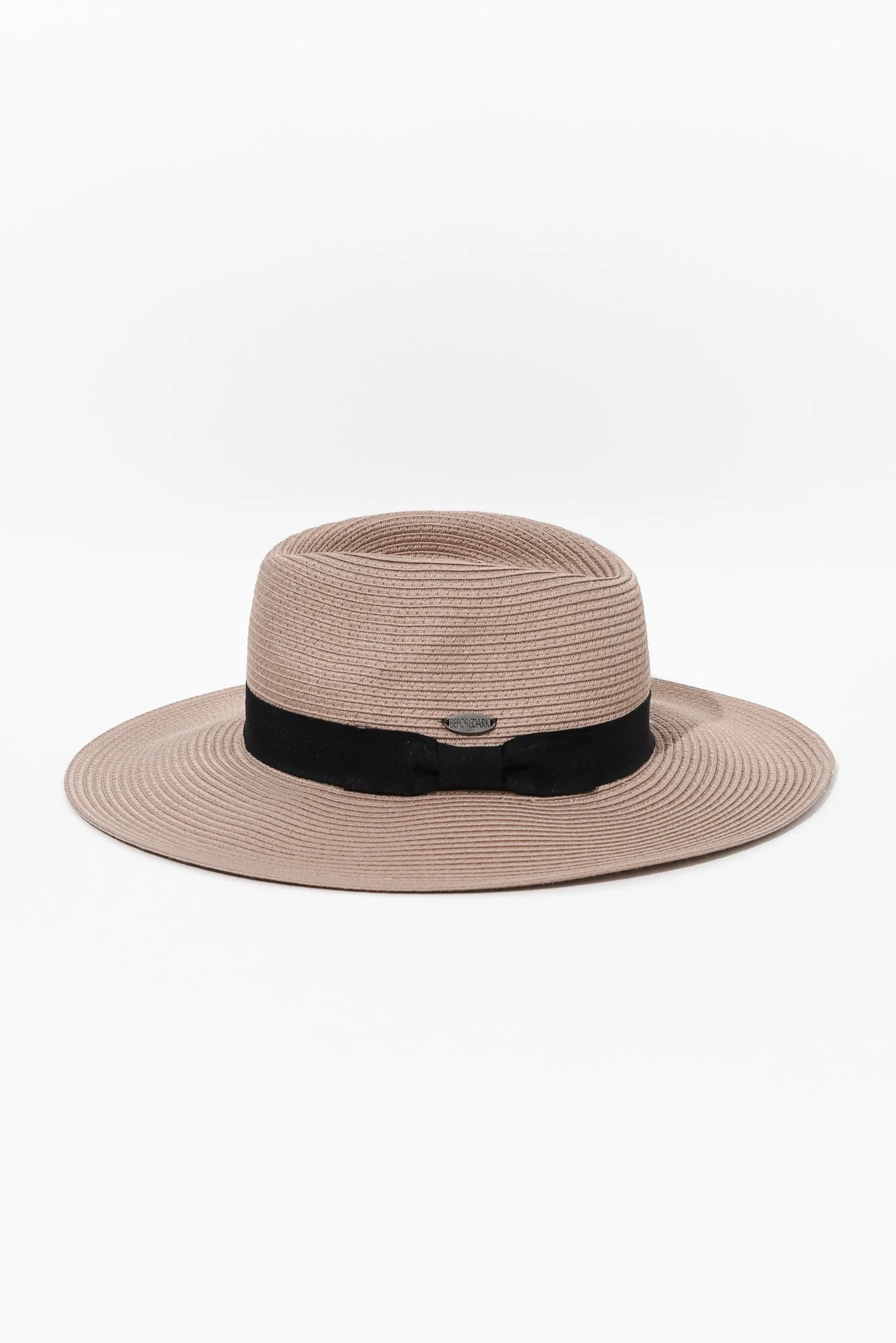 Fiona Taupe Wide Brim Travel Fedora - Image 2