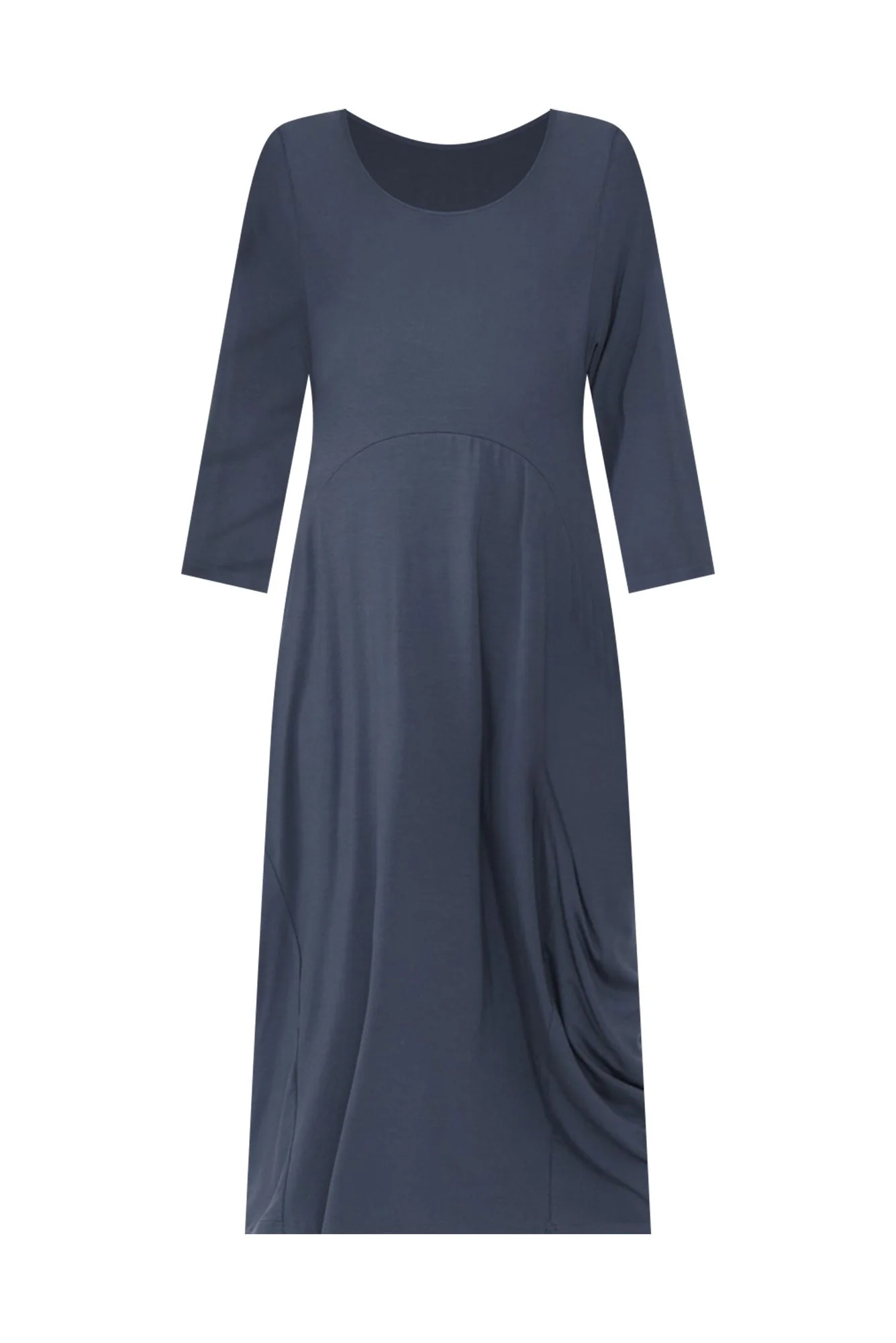 Glenda Blue Sleeved Crescent Dress - Image 7
