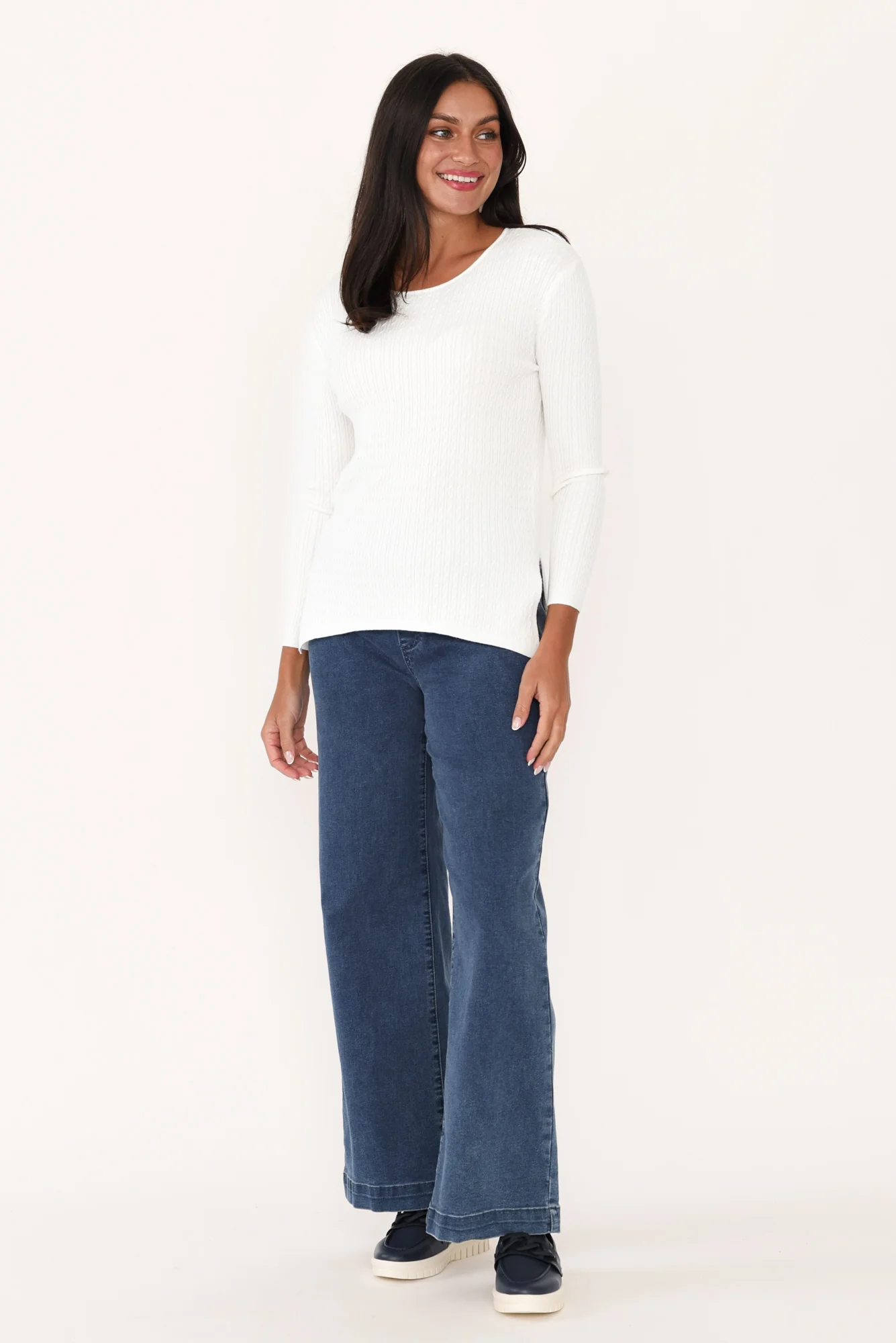 Glinda Cream Cable Knit Jumper - Image 7