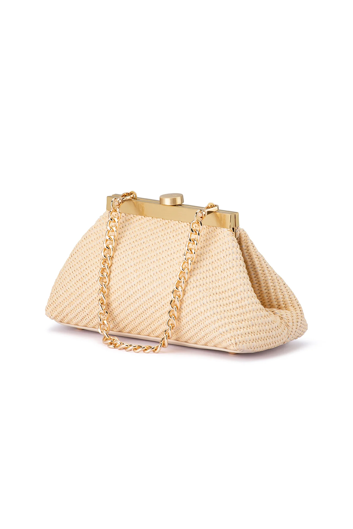 Hanna Natural Woven Clutch - Image 5
