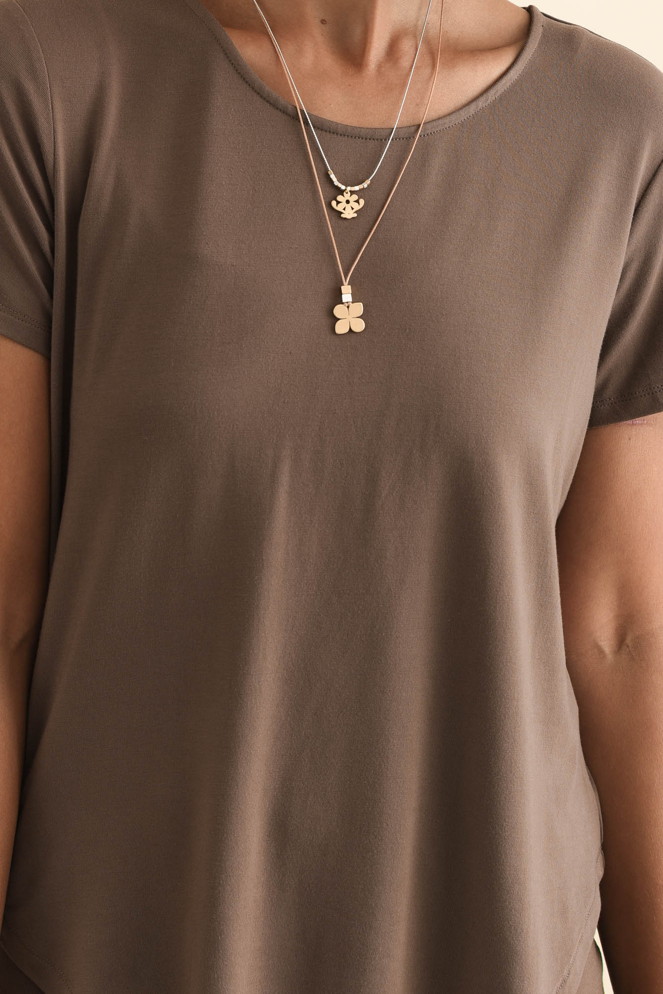 Janis Chocolate Bamboo Tee - Image 5