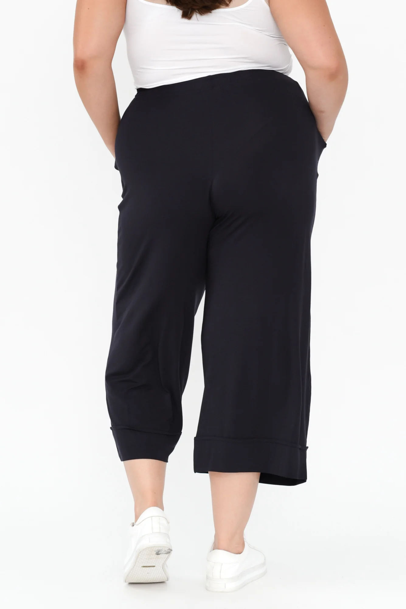 Lena Navy Micro Modal Resort Pants - Image 15
