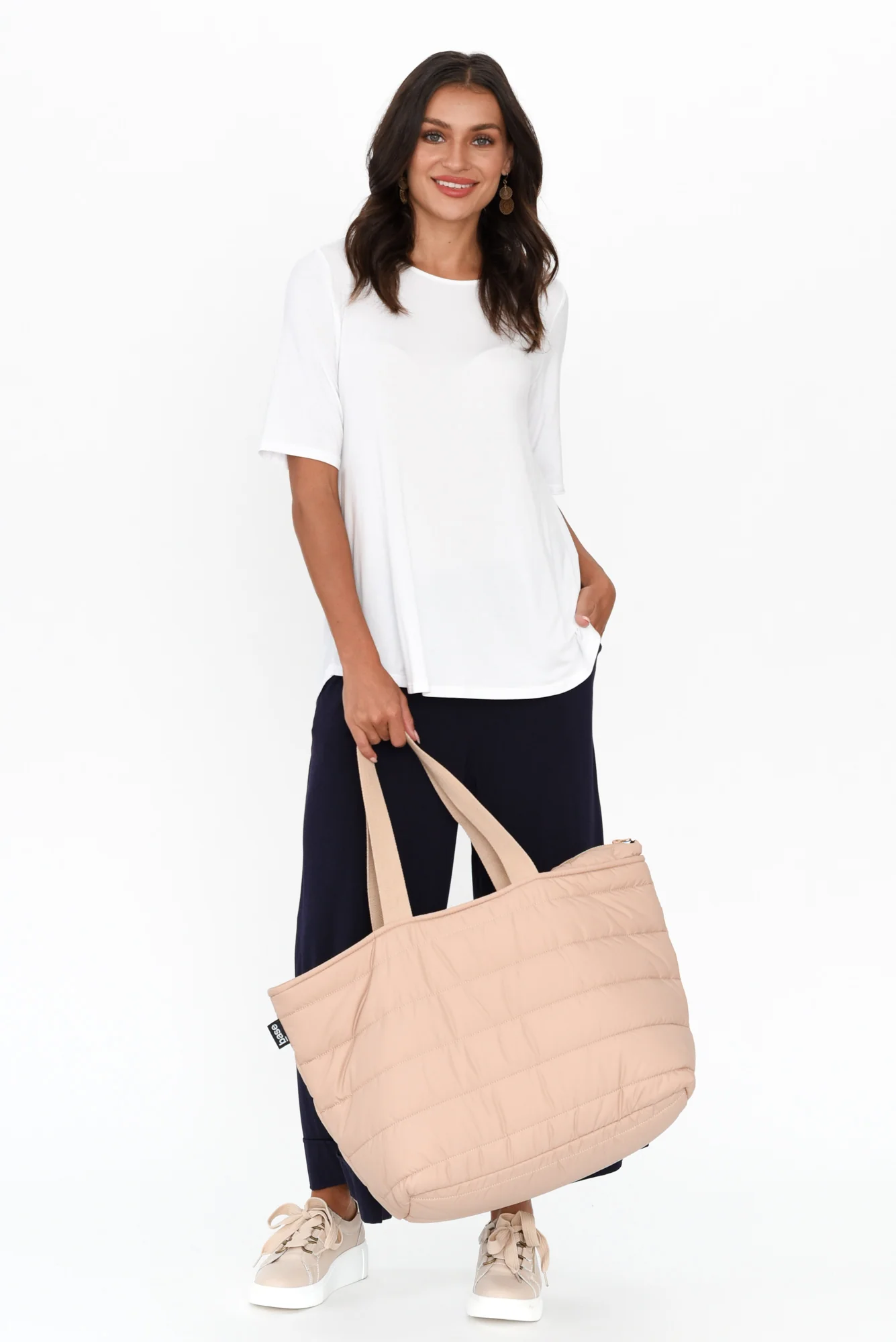 Lena Navy Micro Modal Resort Pants - Image 4