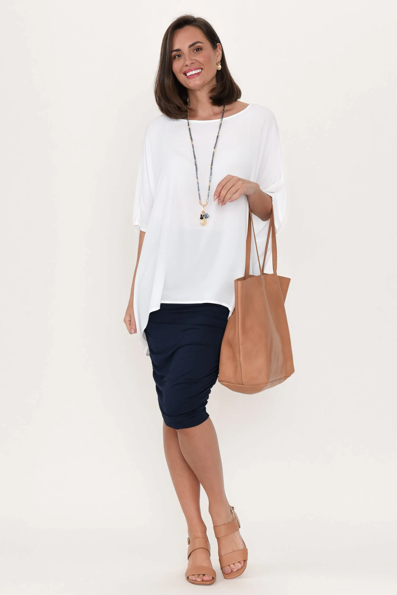 Mali White Drape Top - Image 4