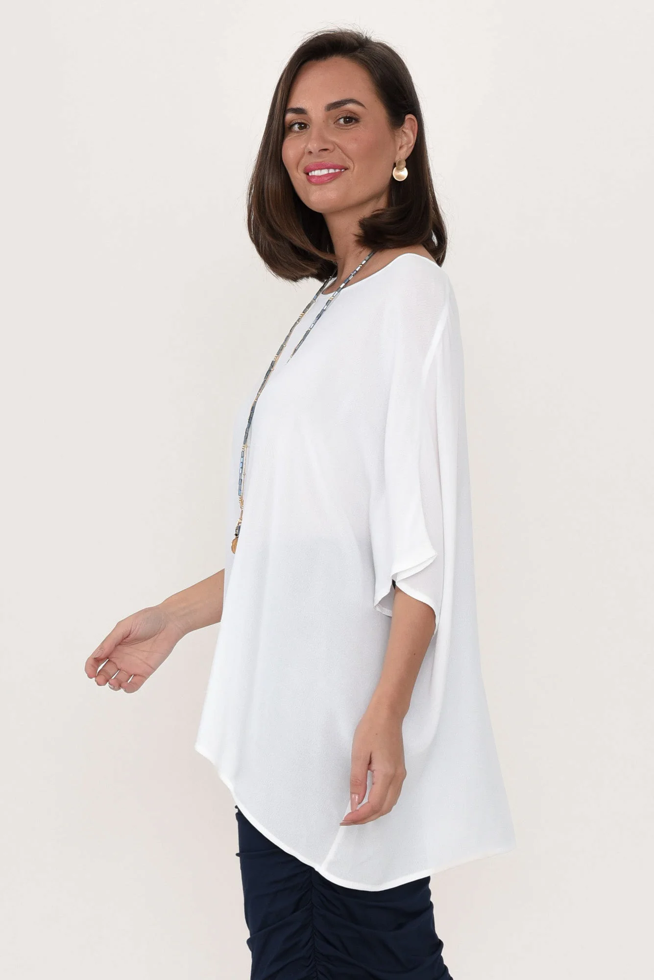 Mali White Drape Top - Image 5