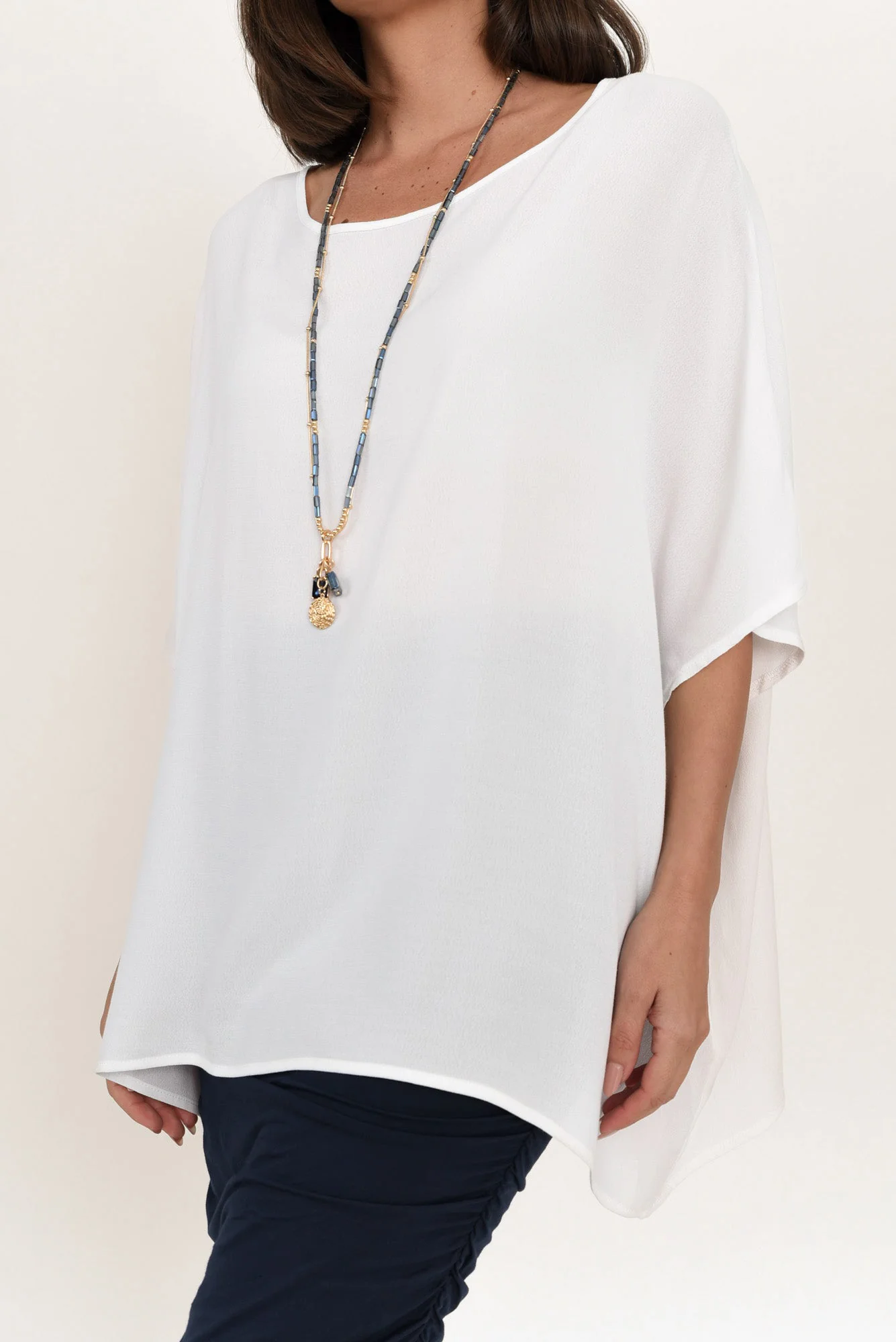 Mali White Drape Top - Image 7