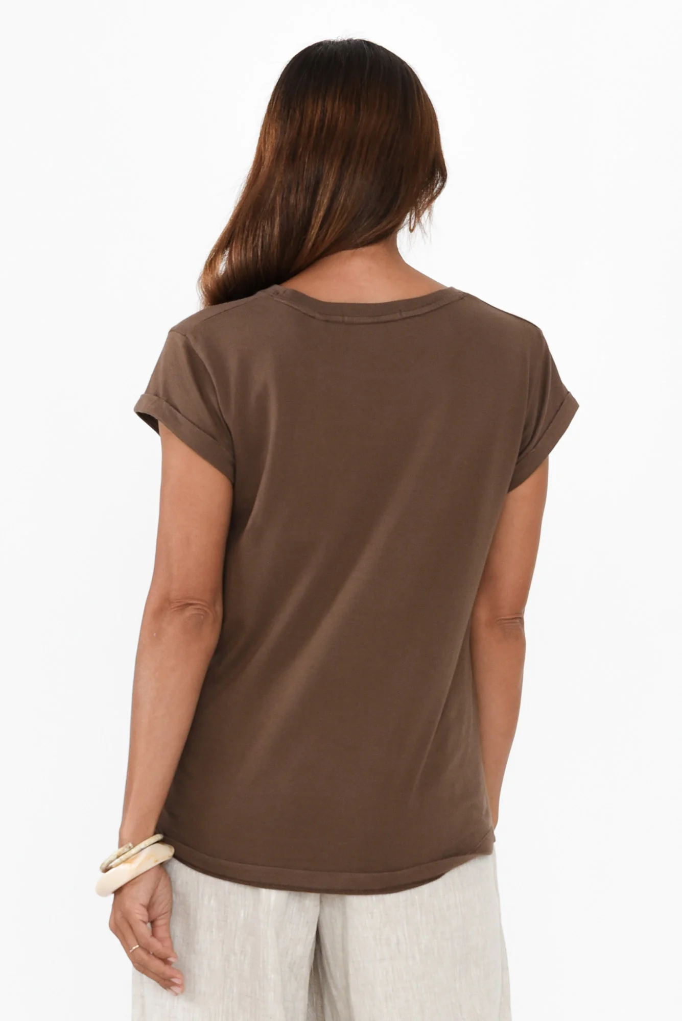 Manly Chocolate Cotton Tee - Image 4