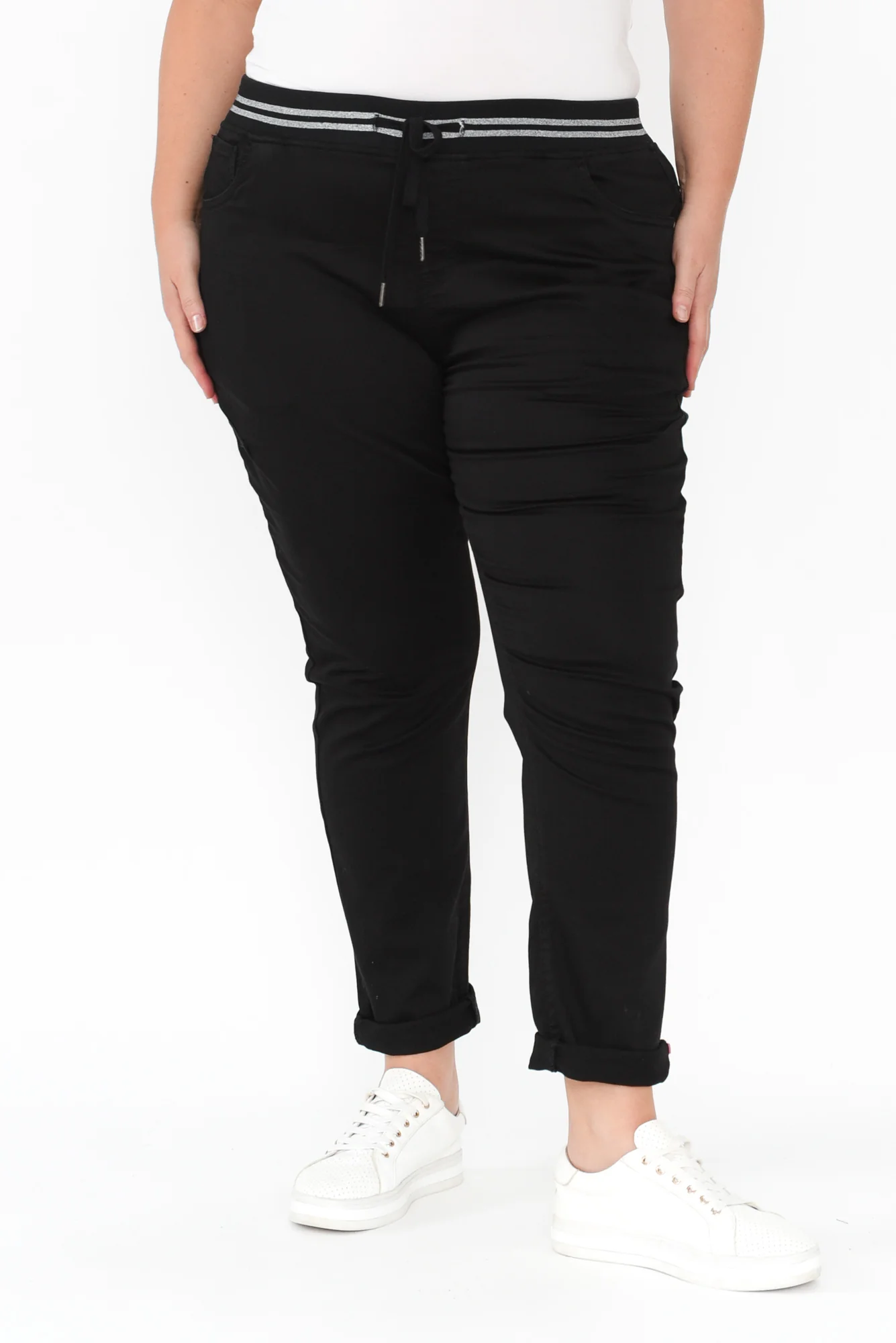 Margo Black Drawstring Pants - Image 7