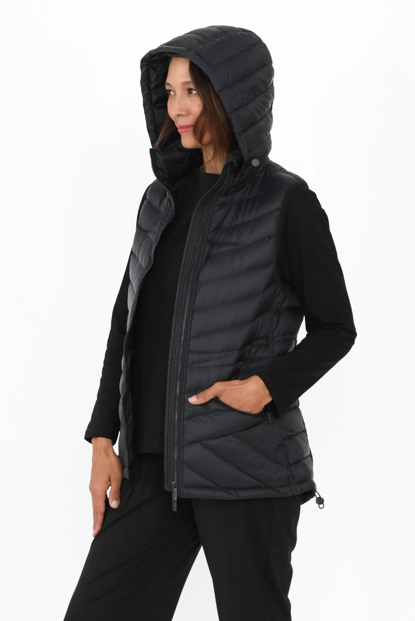 Maryclaire Black Down Puffer Vest - Image 6