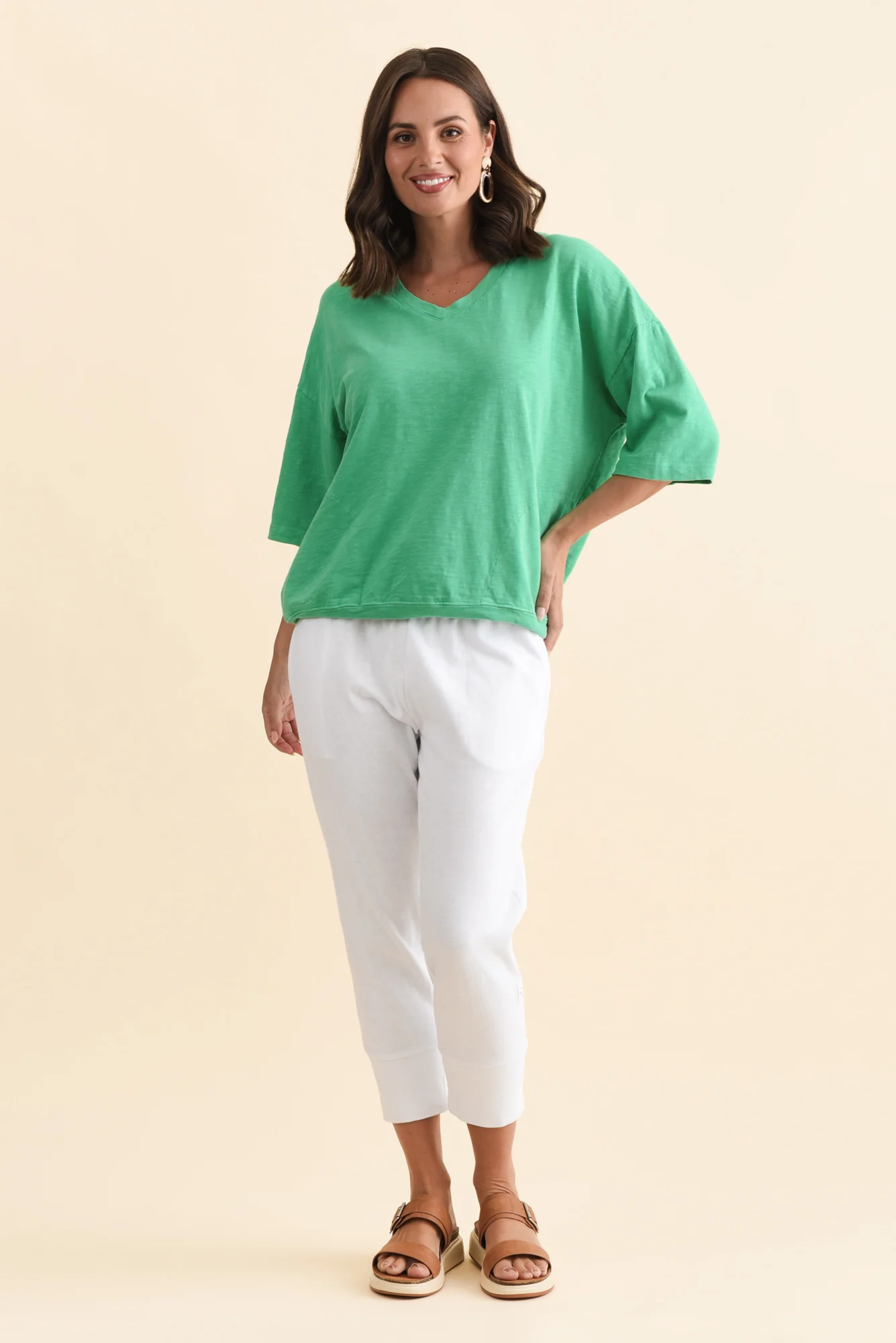 Mazie Jade Cotton V Neck Sweat - Image 6