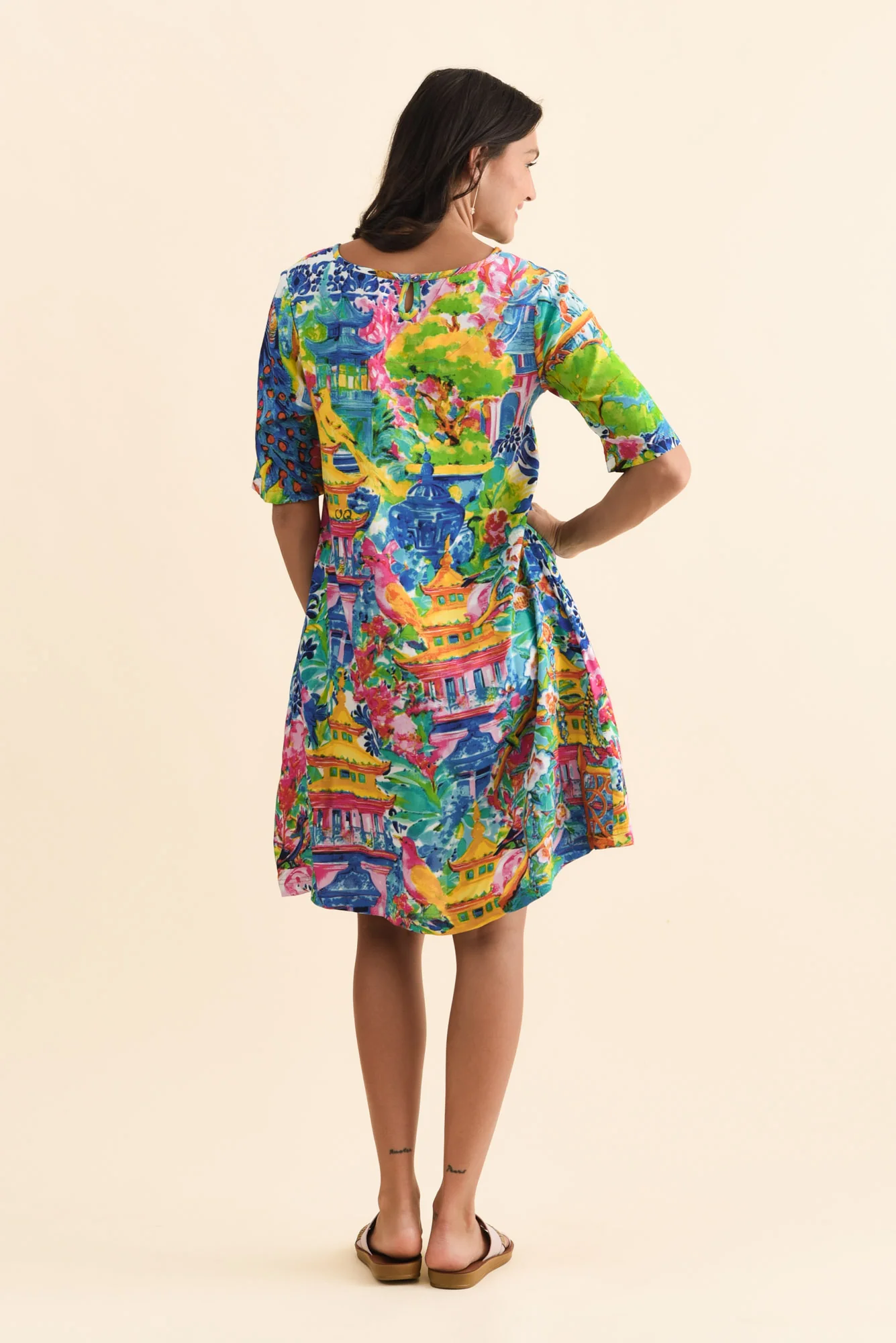 Mio Blue Garden Pocket Dress - Image 5