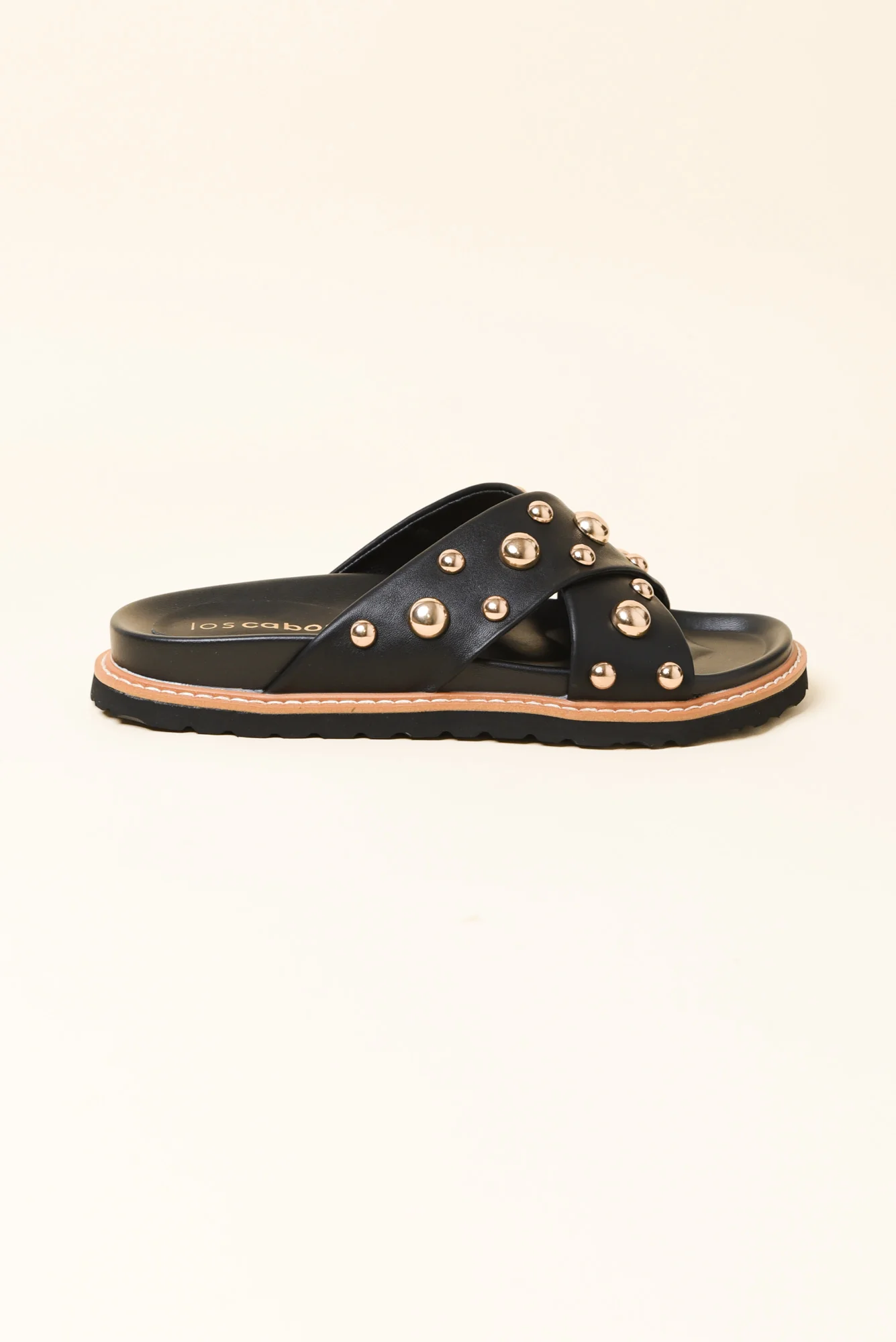 Mode Black Studded Slide