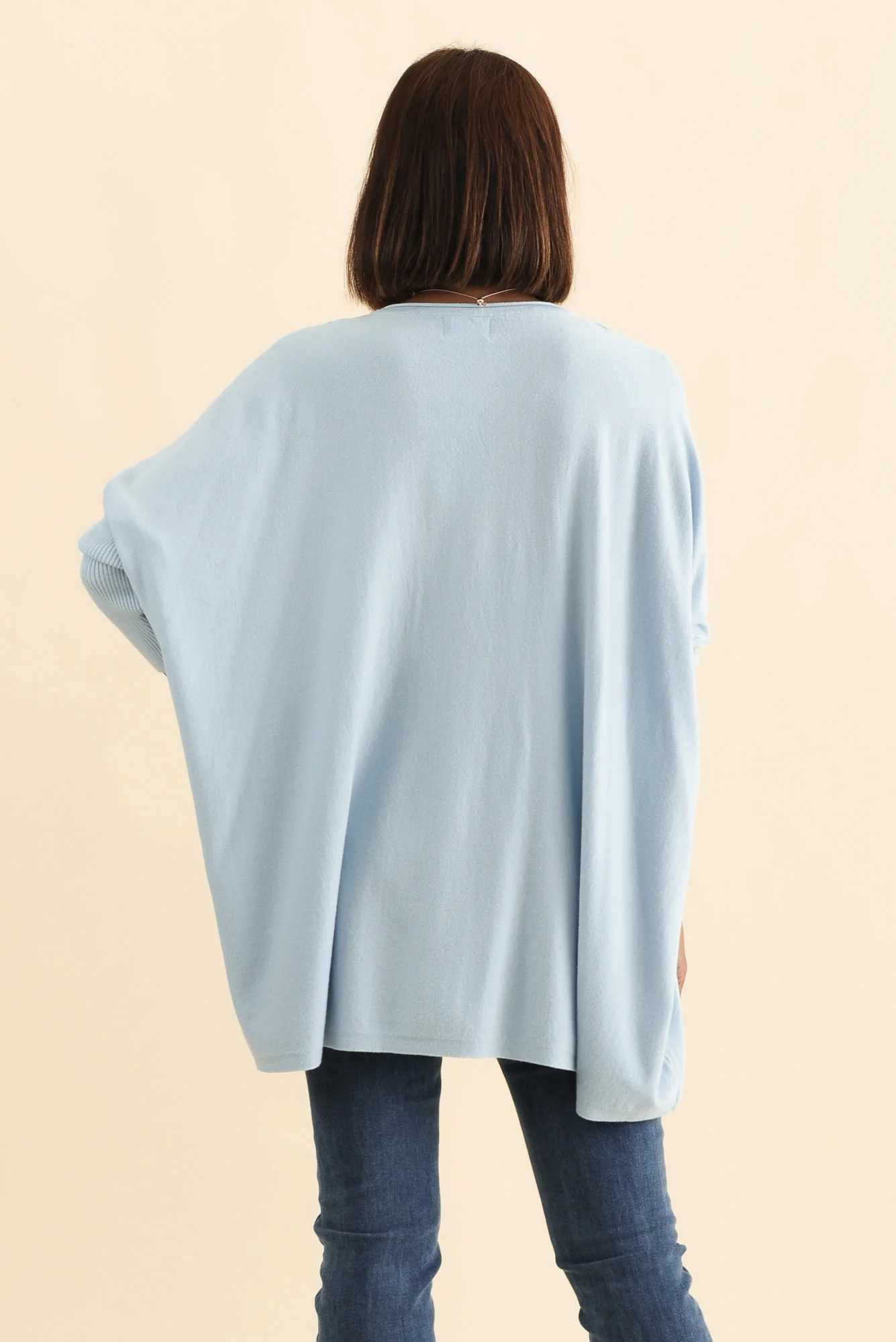 Nastia Light Blue Wool Blend Jumper - Image 4