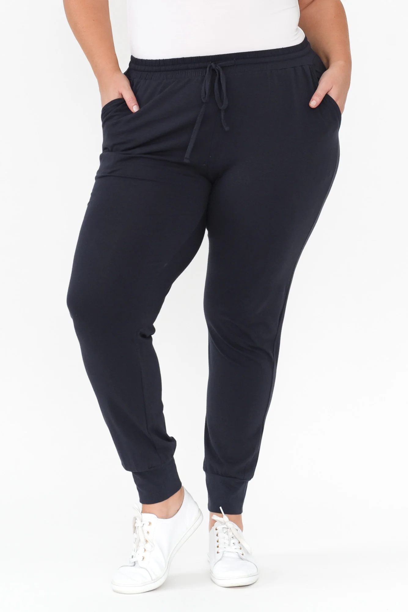 Navy Cotton Everyday Tie Sweatpants - Image 7