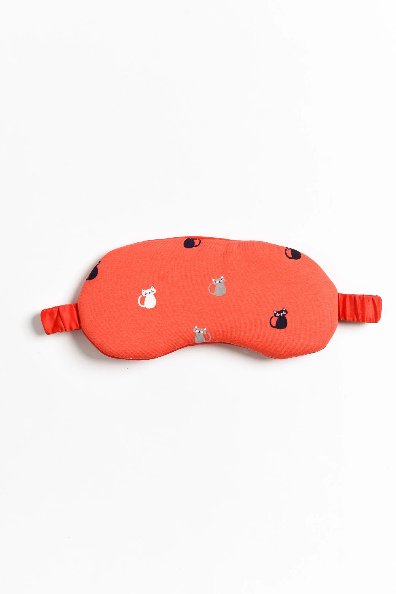 Orange Kitty Bamboo Sleep Mask - Image 2
