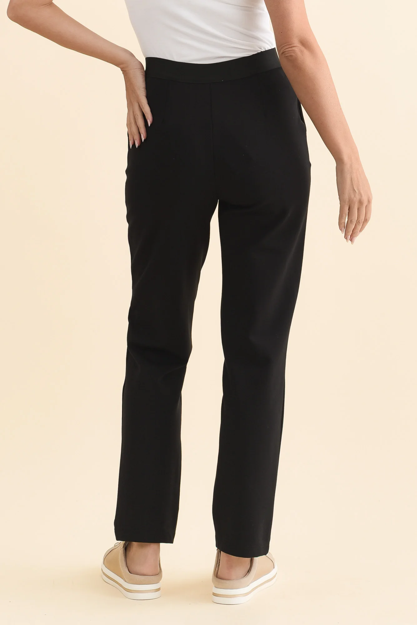 Paloma Black Straight Leg Pants - Image 4