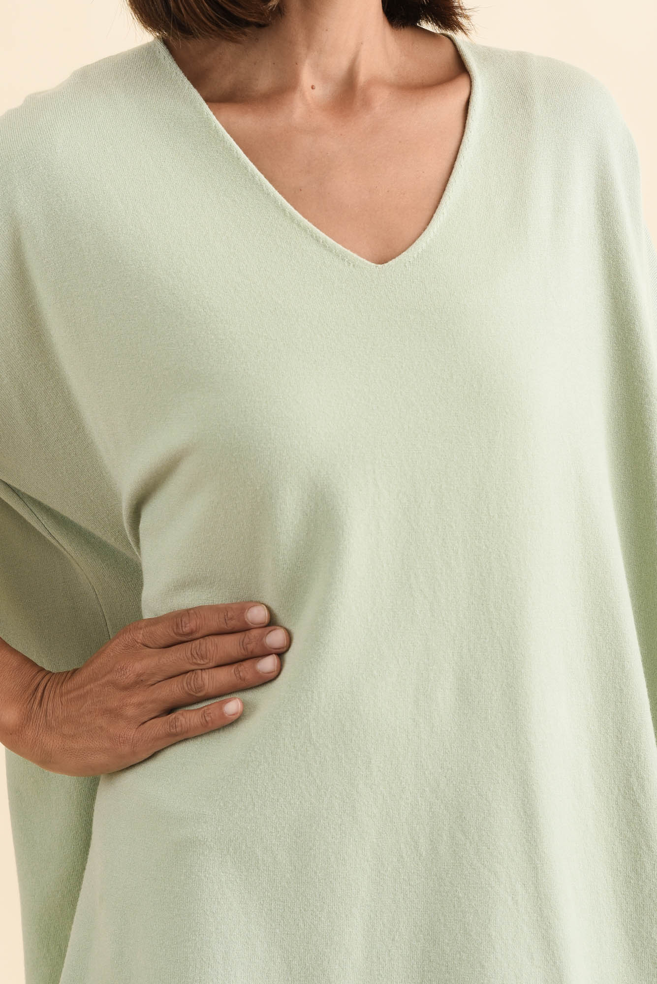 Piper Sage V Neck Knit Jumper - Image 5
