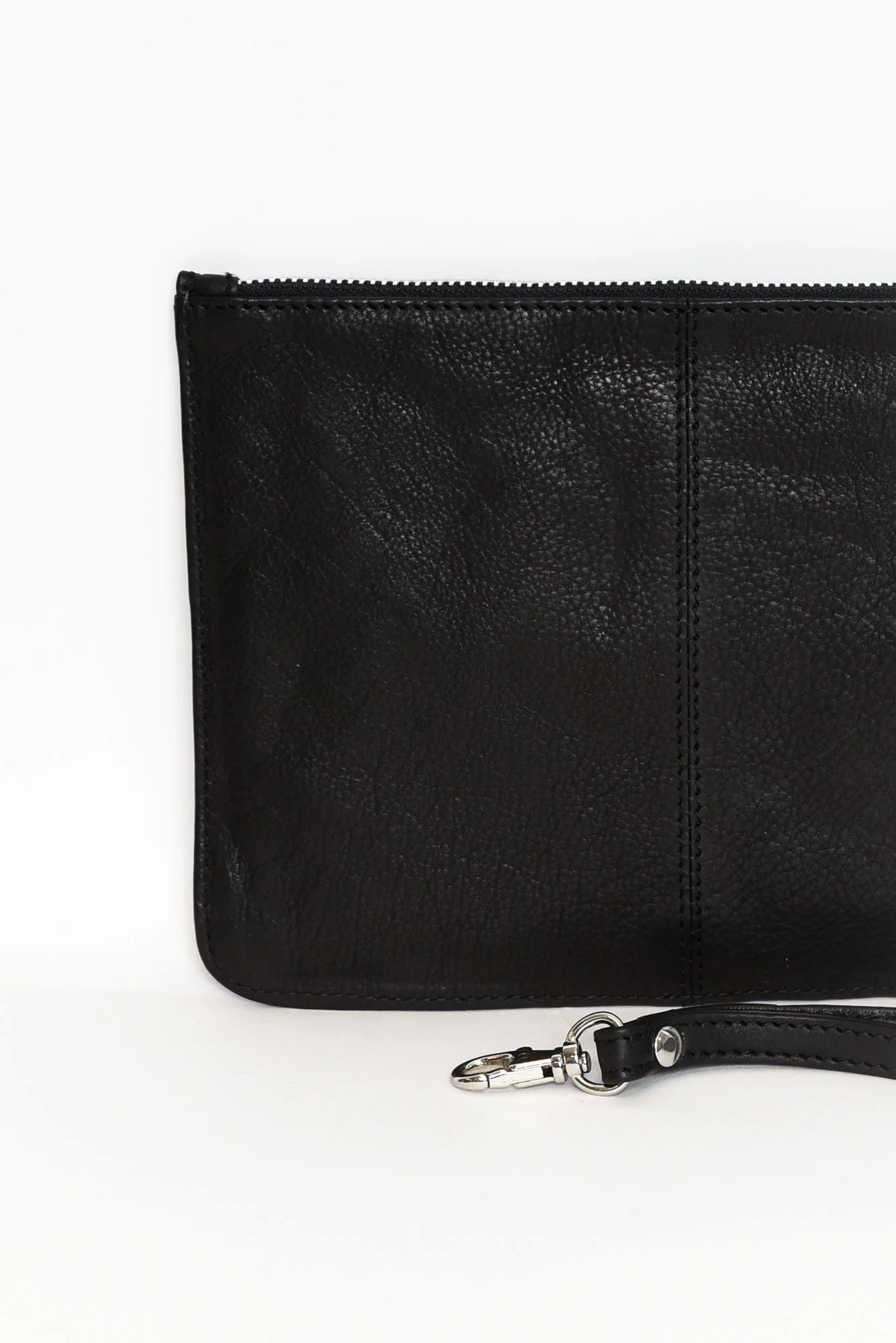 Queens Black Leather Clutch - Image 5