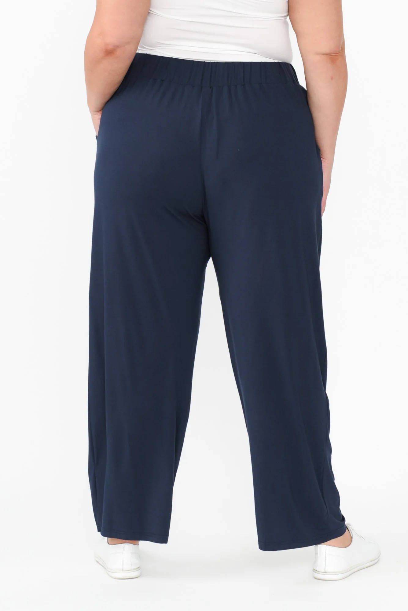 Rosella Navy Bamboo Pants - Image 13
