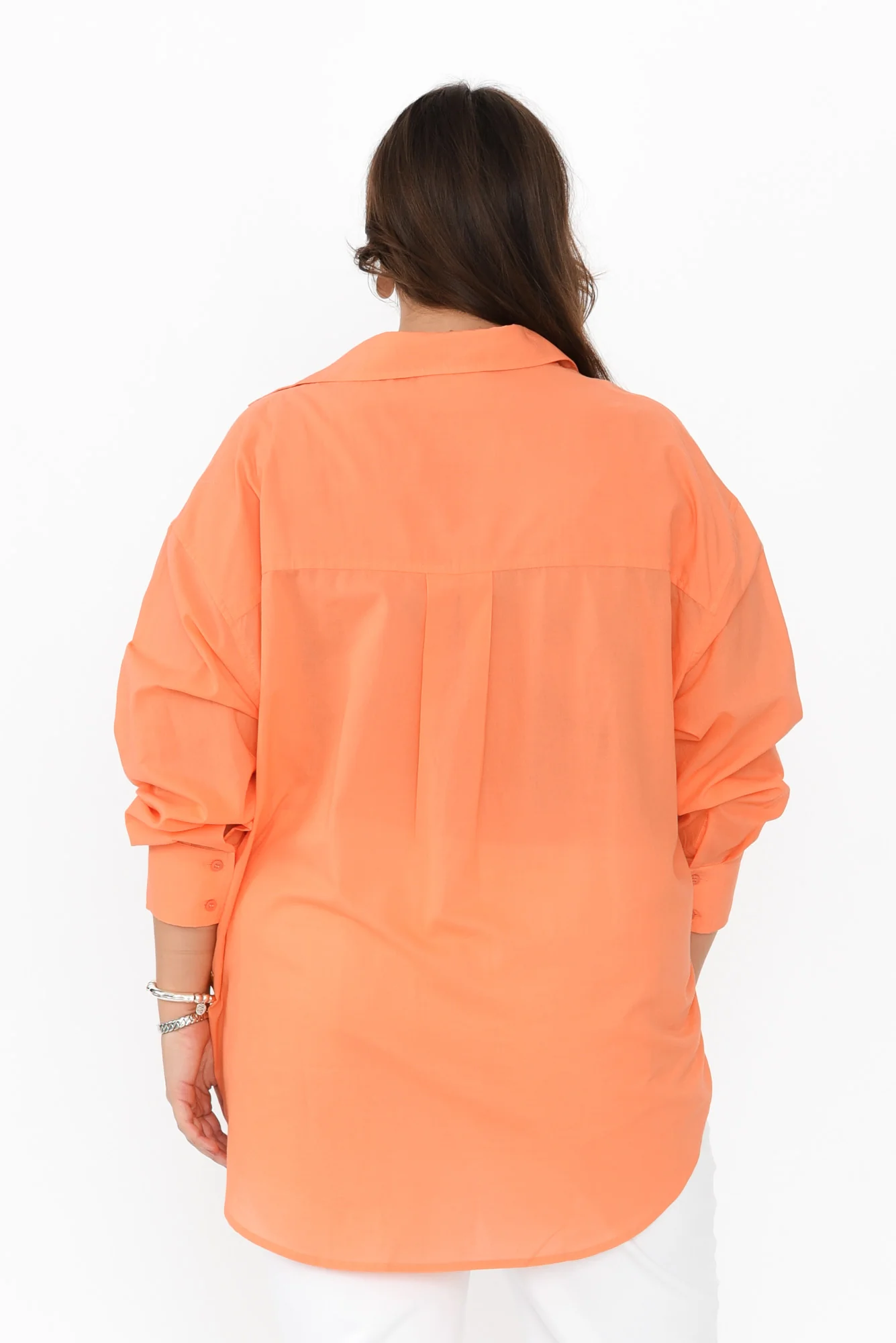 Seattle Orange Cotton Shirt - Image 9