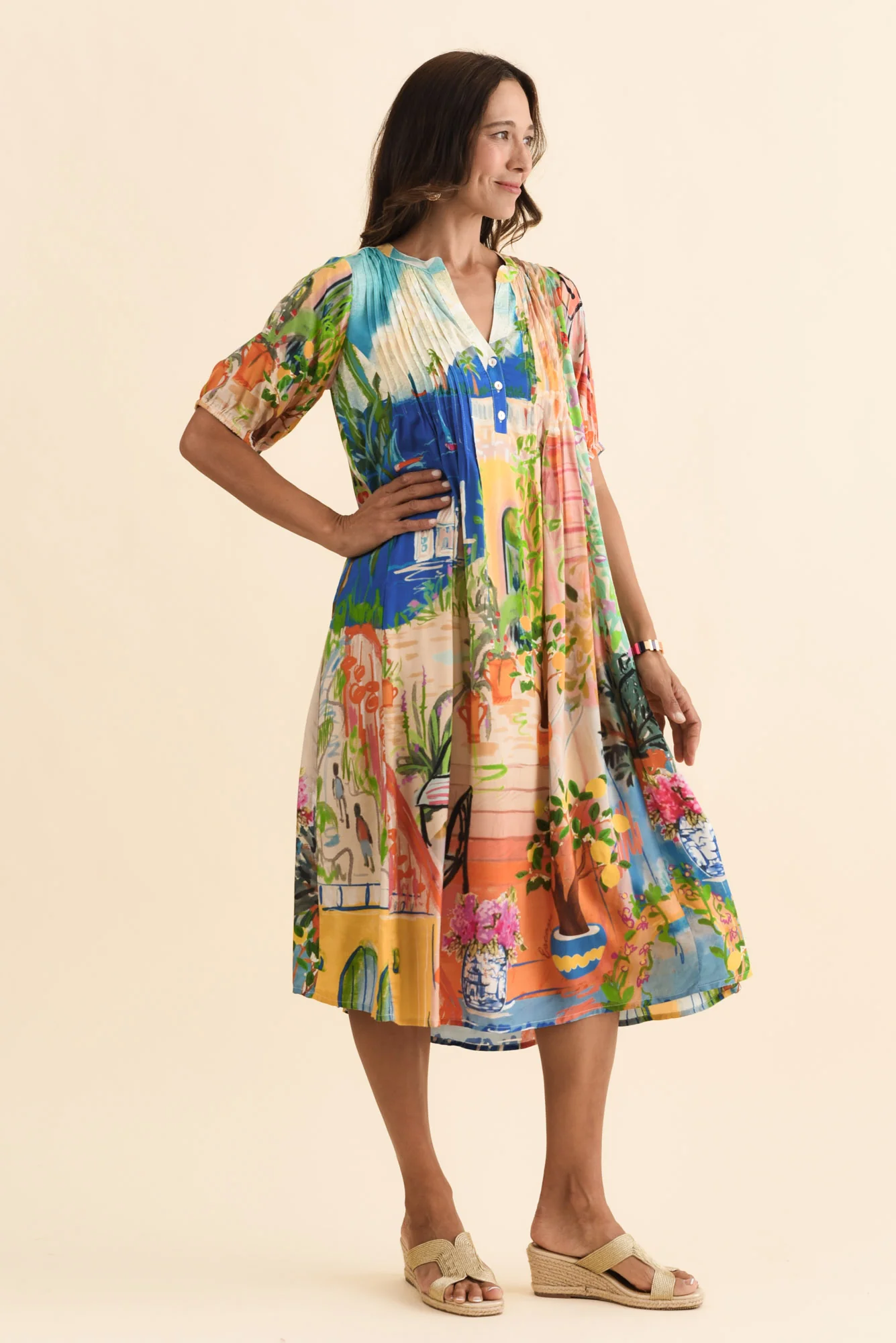 Sylvan Blue Vista Tie Dress - Image 3