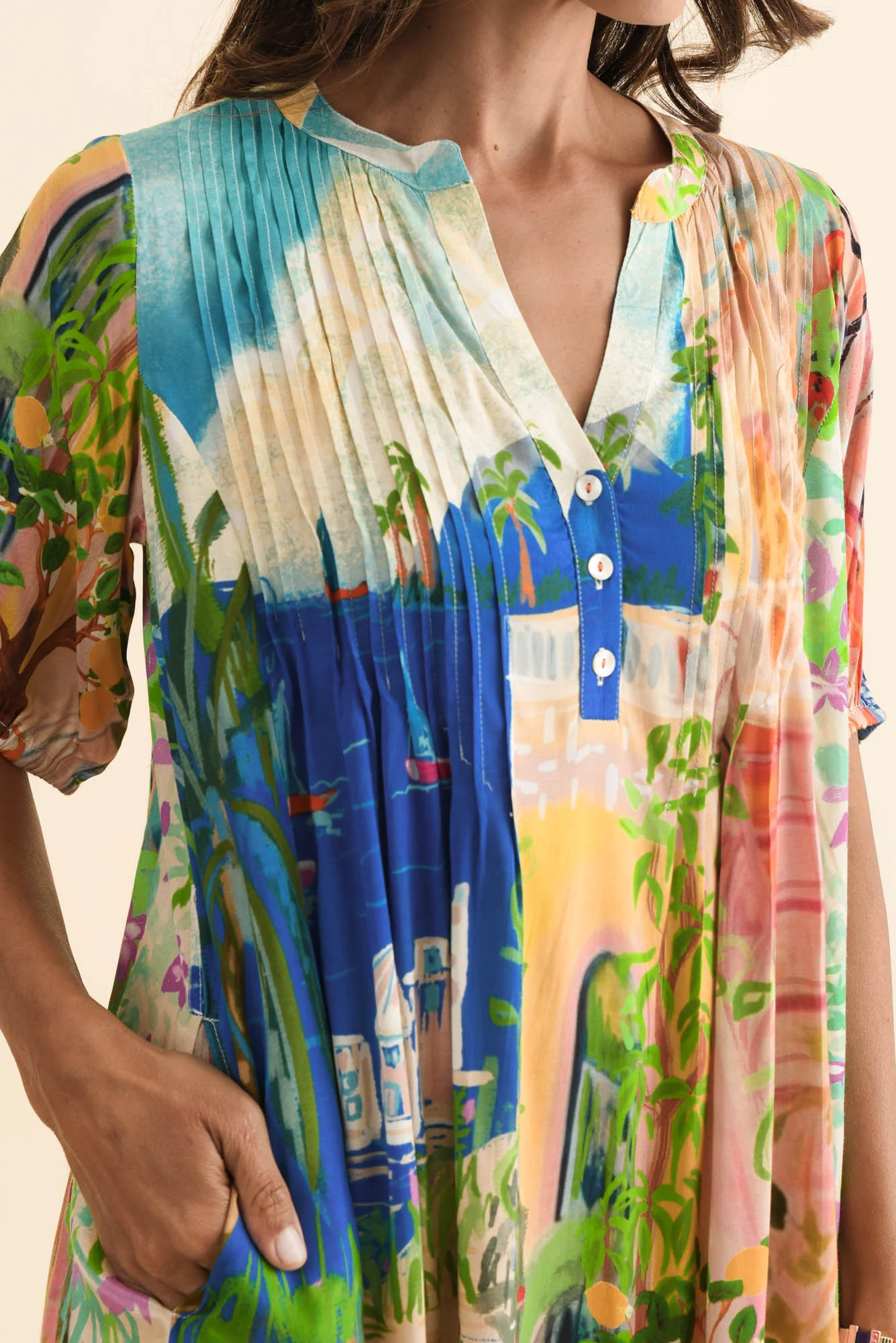 Sylvan Blue Vista Tie Dress - Image 5