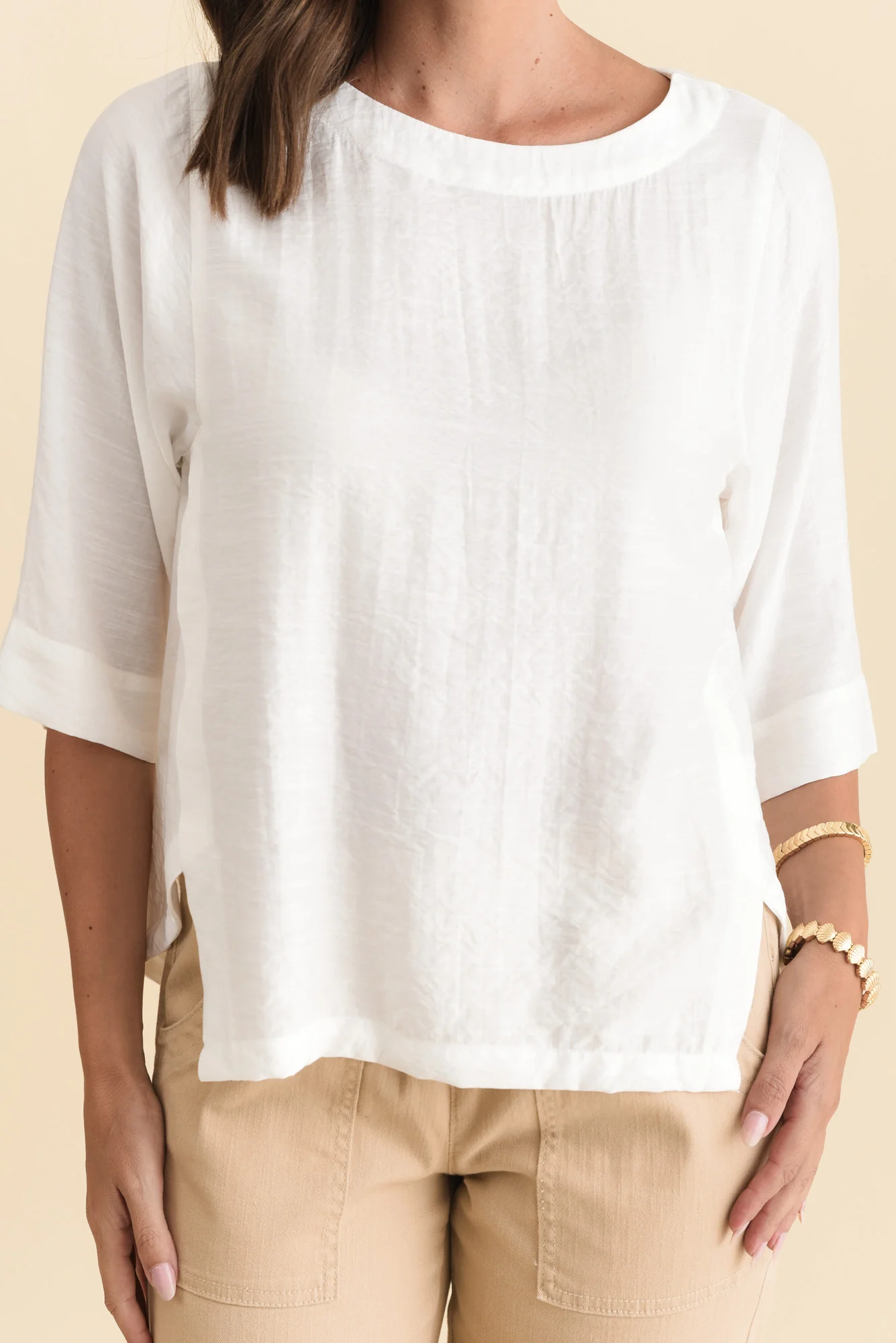 Tommy Ivory Side Split Top - Image 5