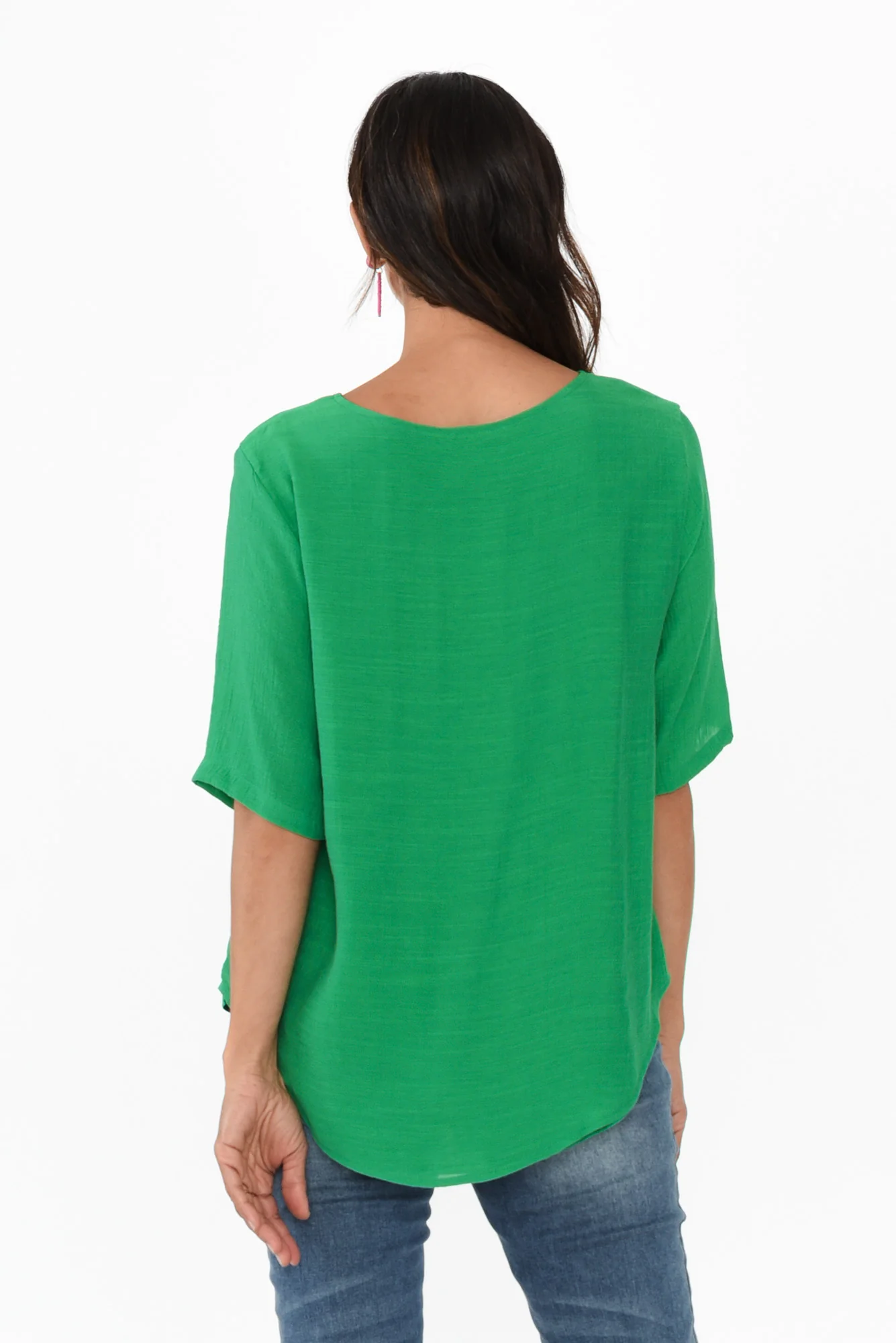 Yasmin Green Layered Button Top - Image 5