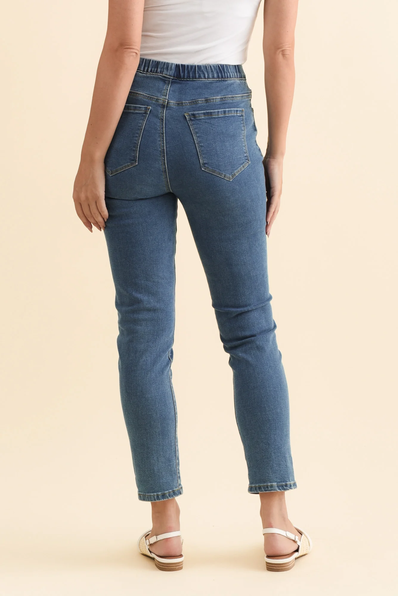 Zadie Blue Stretch Jeans - Image 4