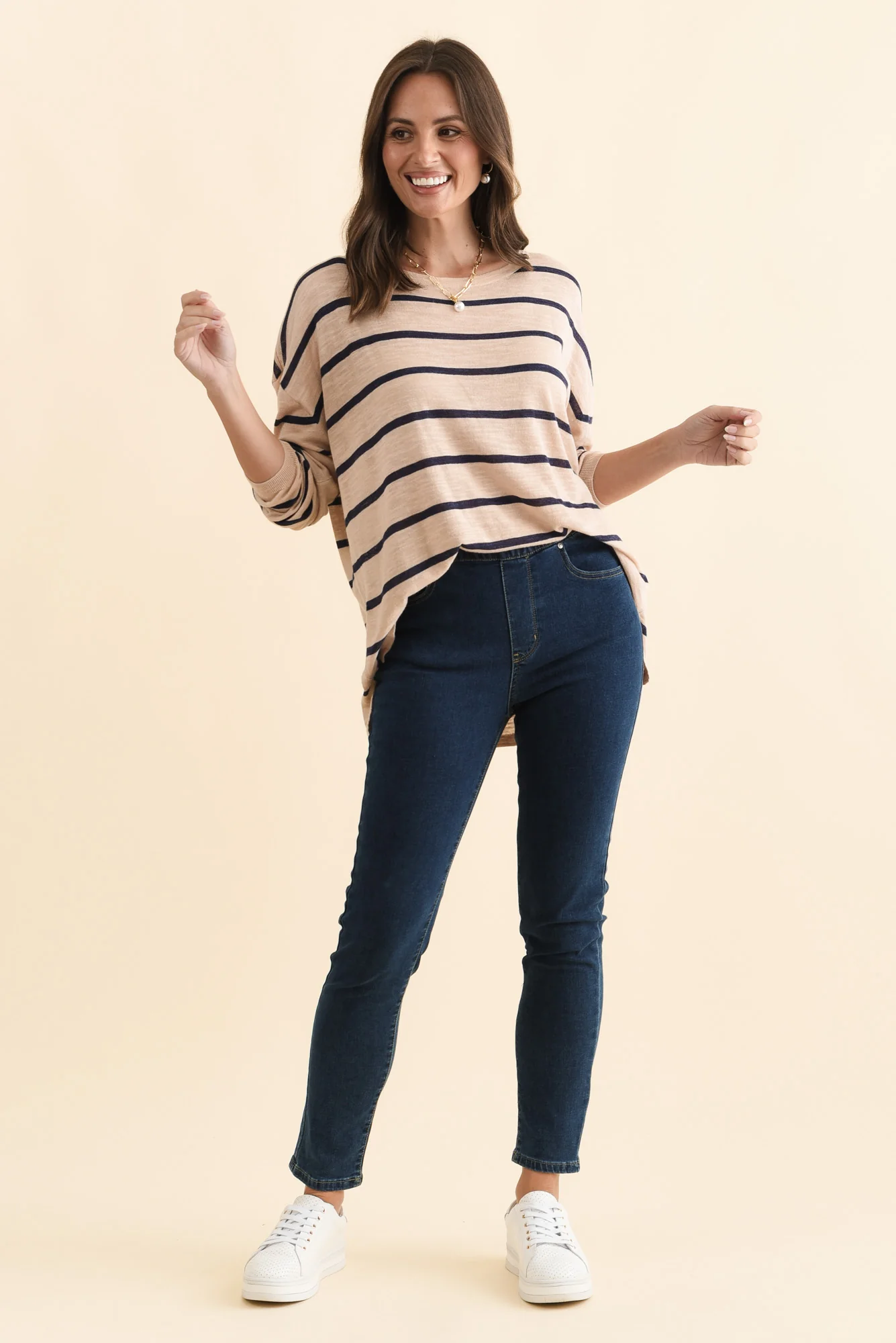 Zadie Dark Denim Stretch Jeans - Image 6
