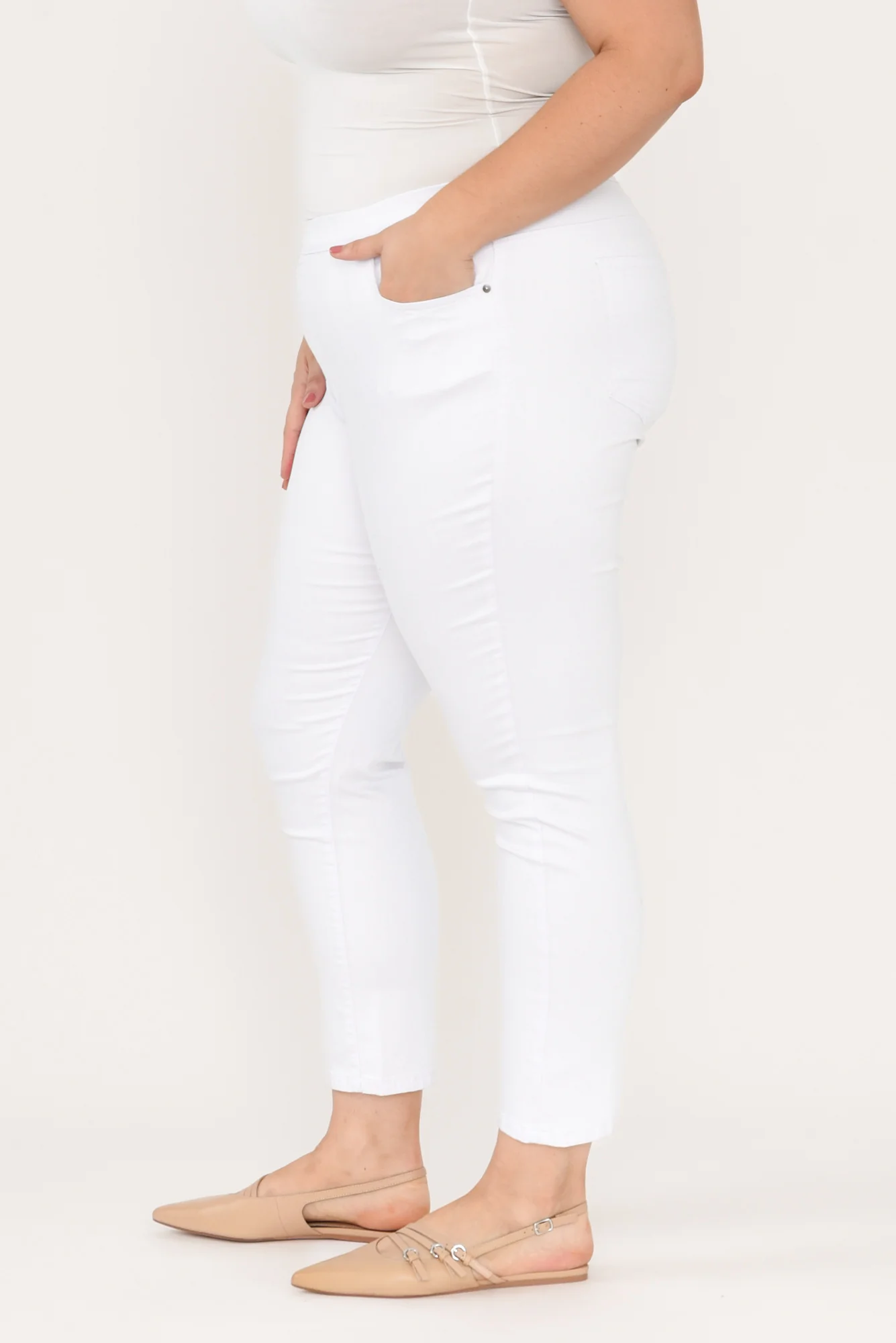 Zadie White Stretch Jeans - Image 9